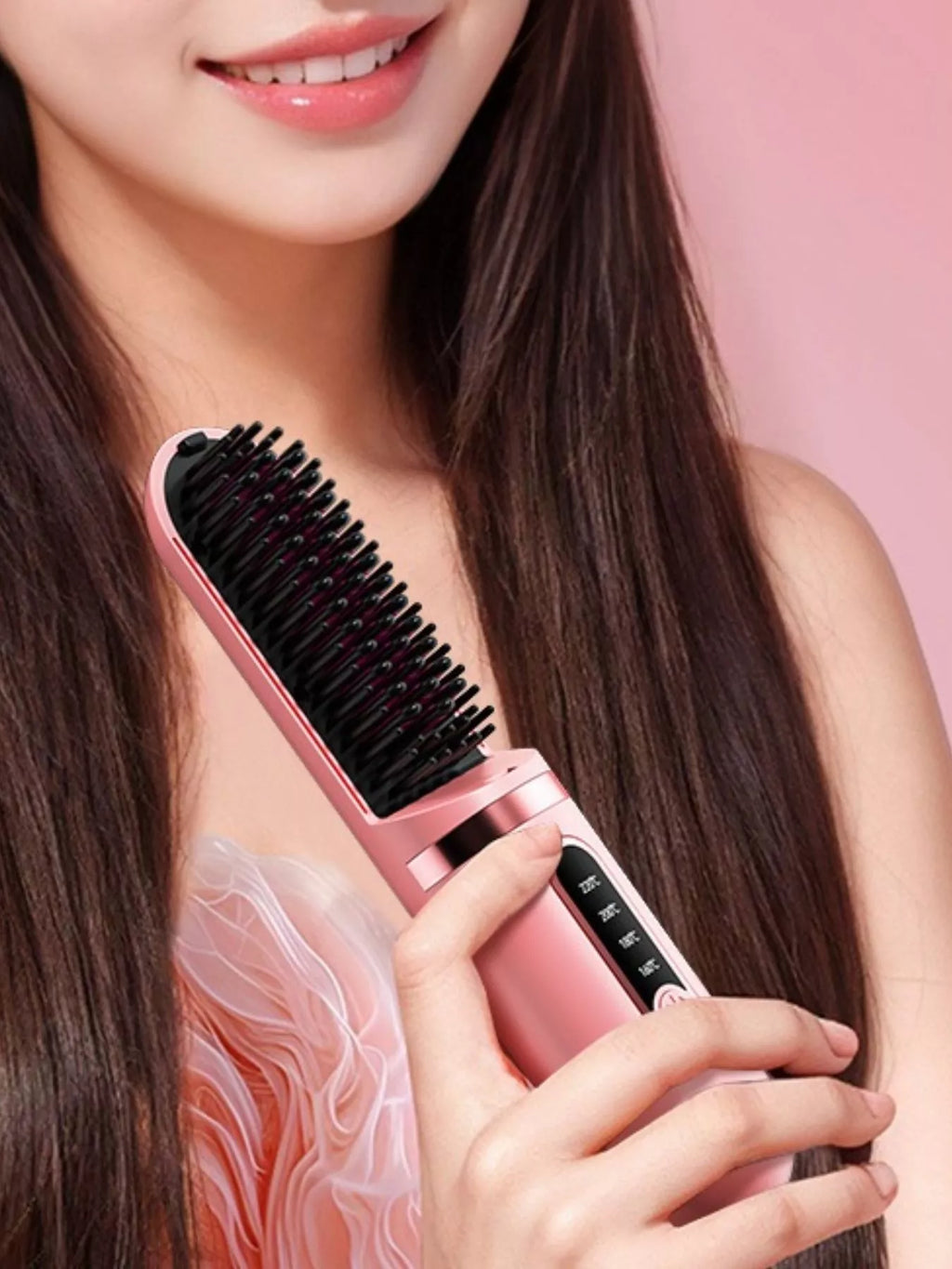 Portable Heated Hair Straightening Comb