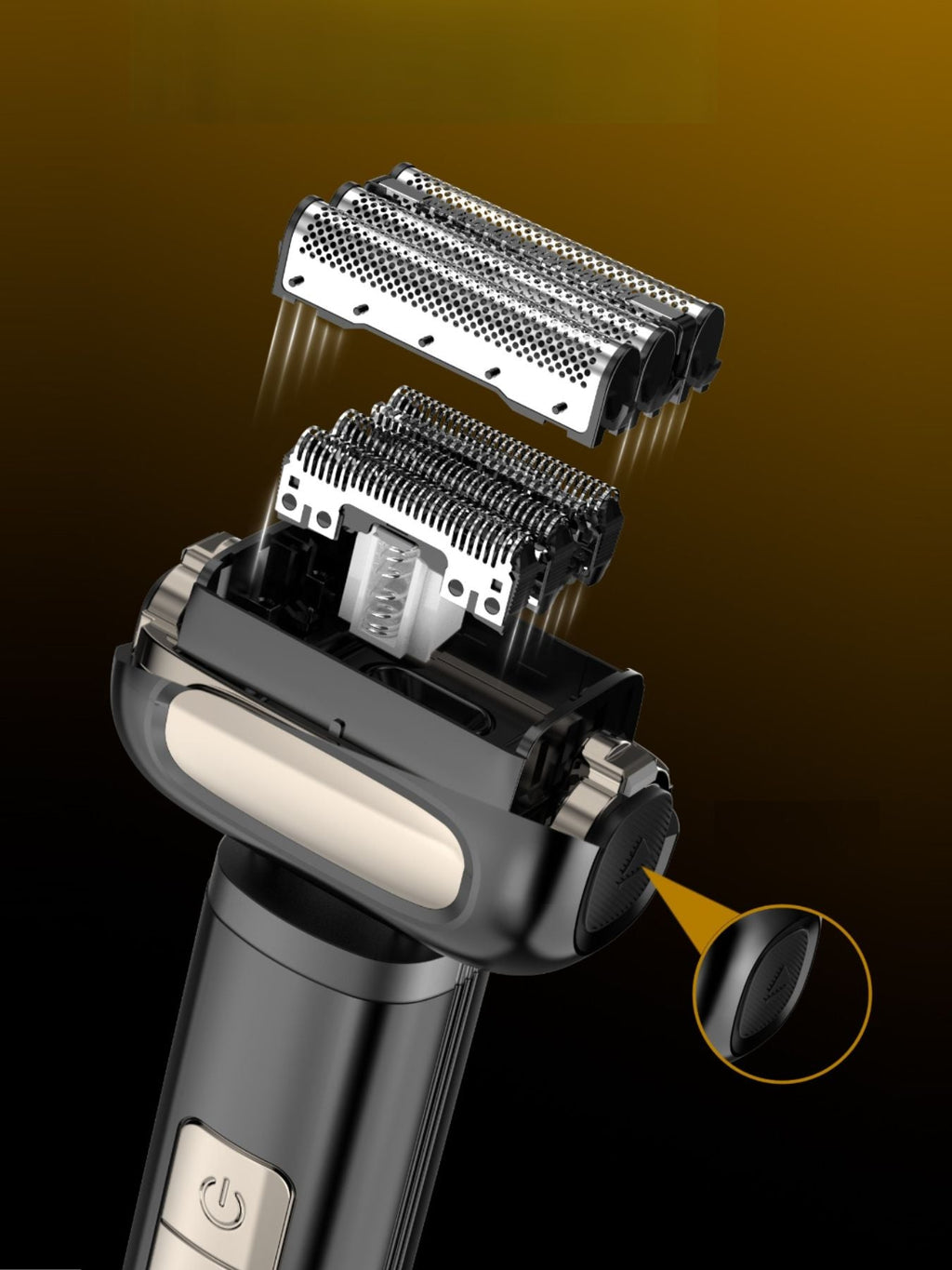Rechargeable Electric Foil Shaver with Digital Display