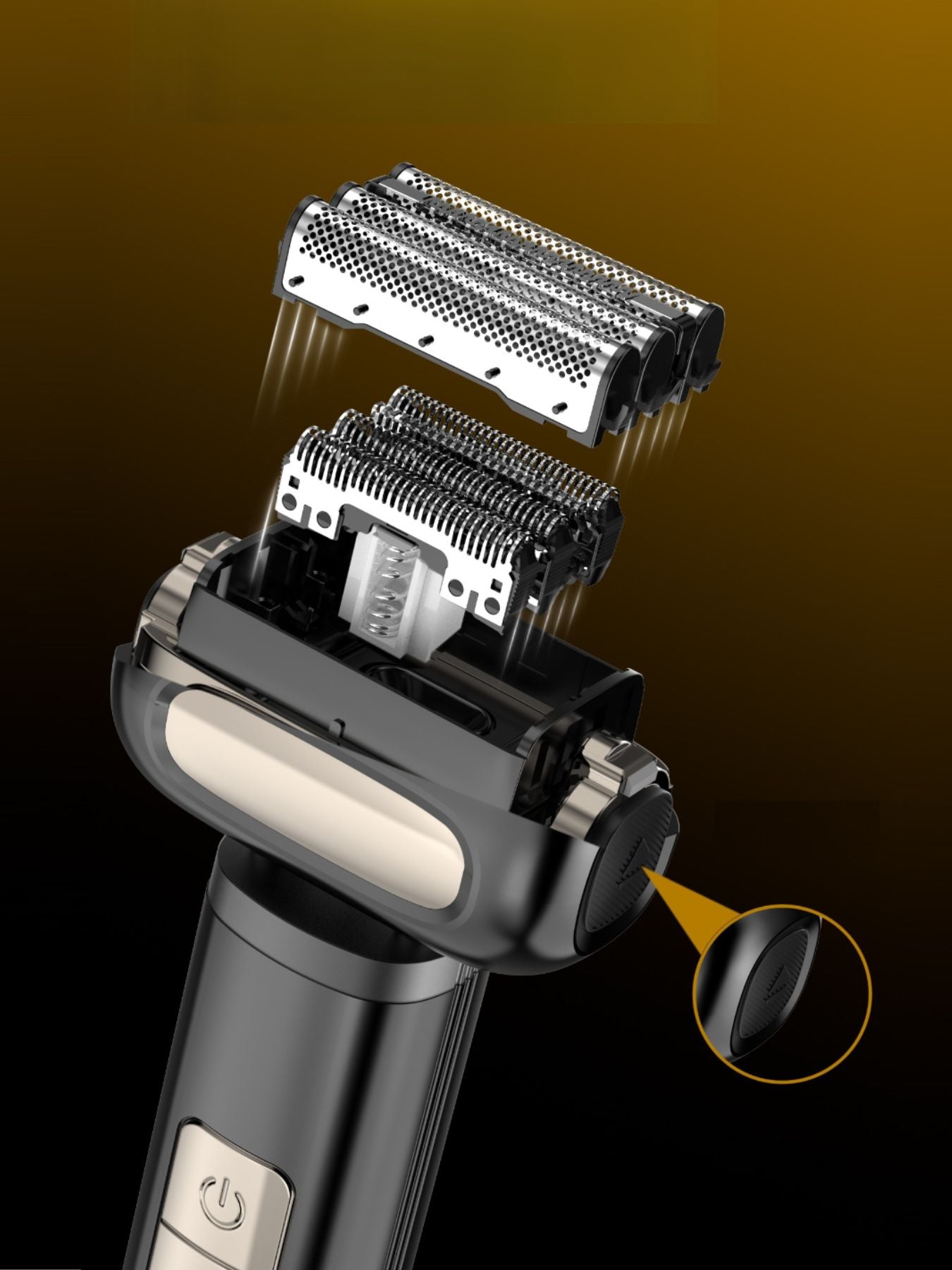 Rechargeable Electric Foil Shaver with Digital Display