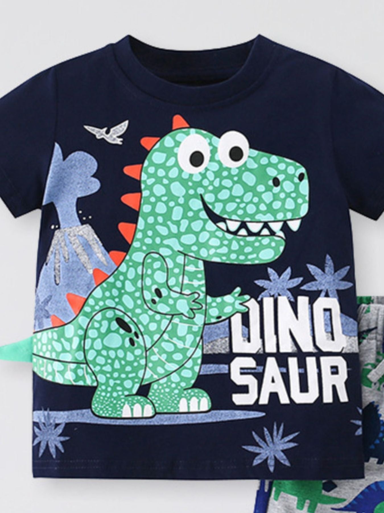 Children's Dinosaur Short Sleeve Tee and Shorts Set
