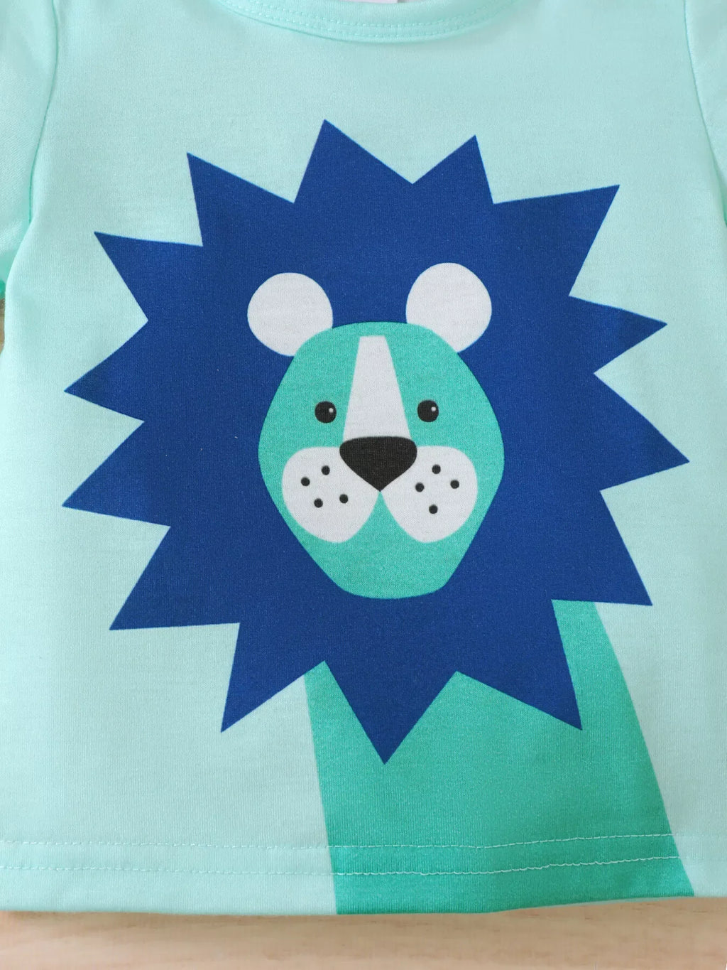 Children's Lion Short Sleeve Top and Shorts Set