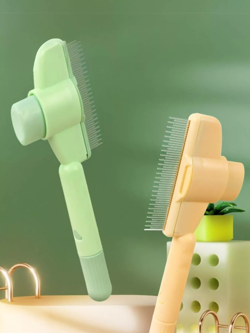Self-Cleaning Slicker Pet Hair Remover Brush