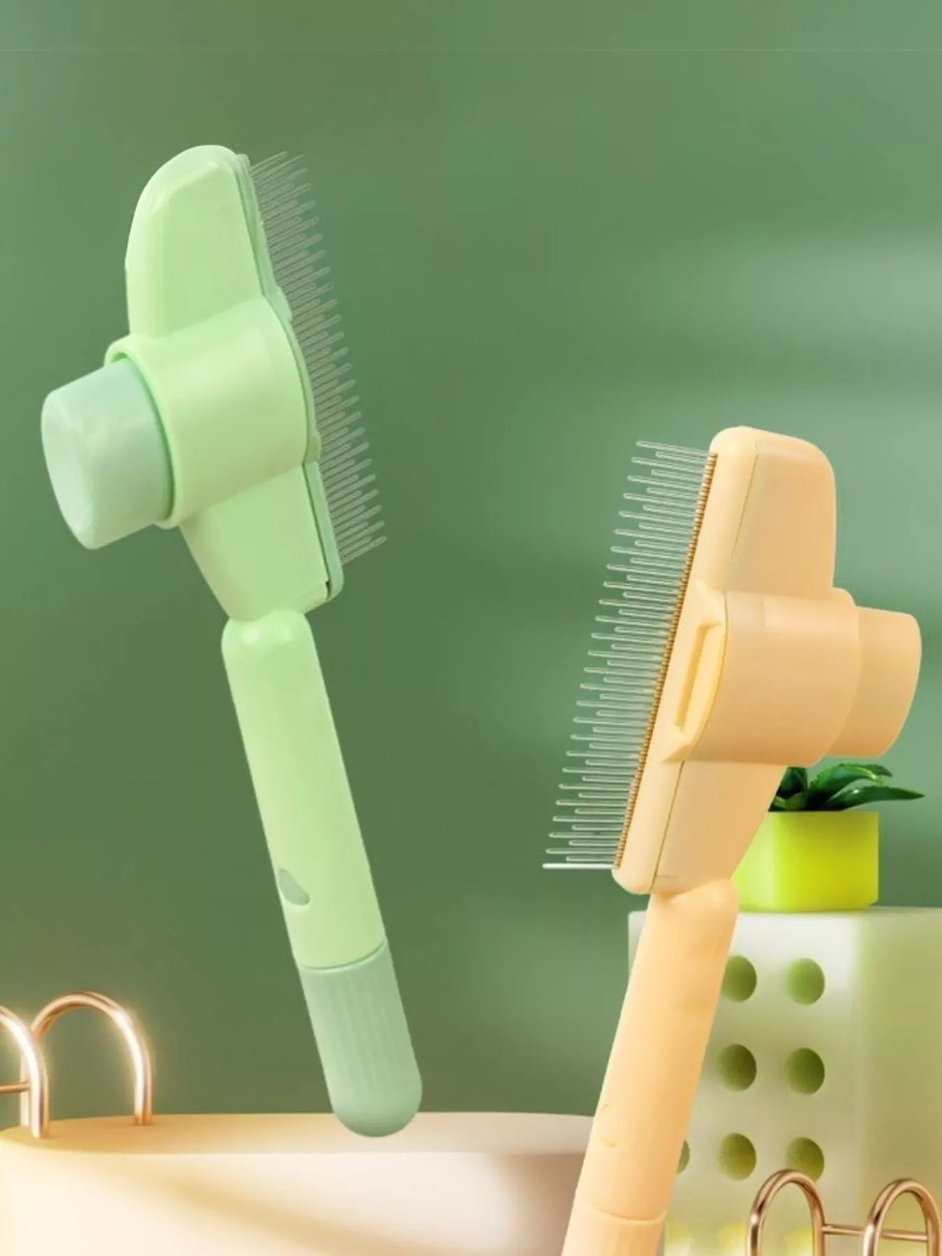 Self-Cleaning Slicker Pet Hair Remover Brush