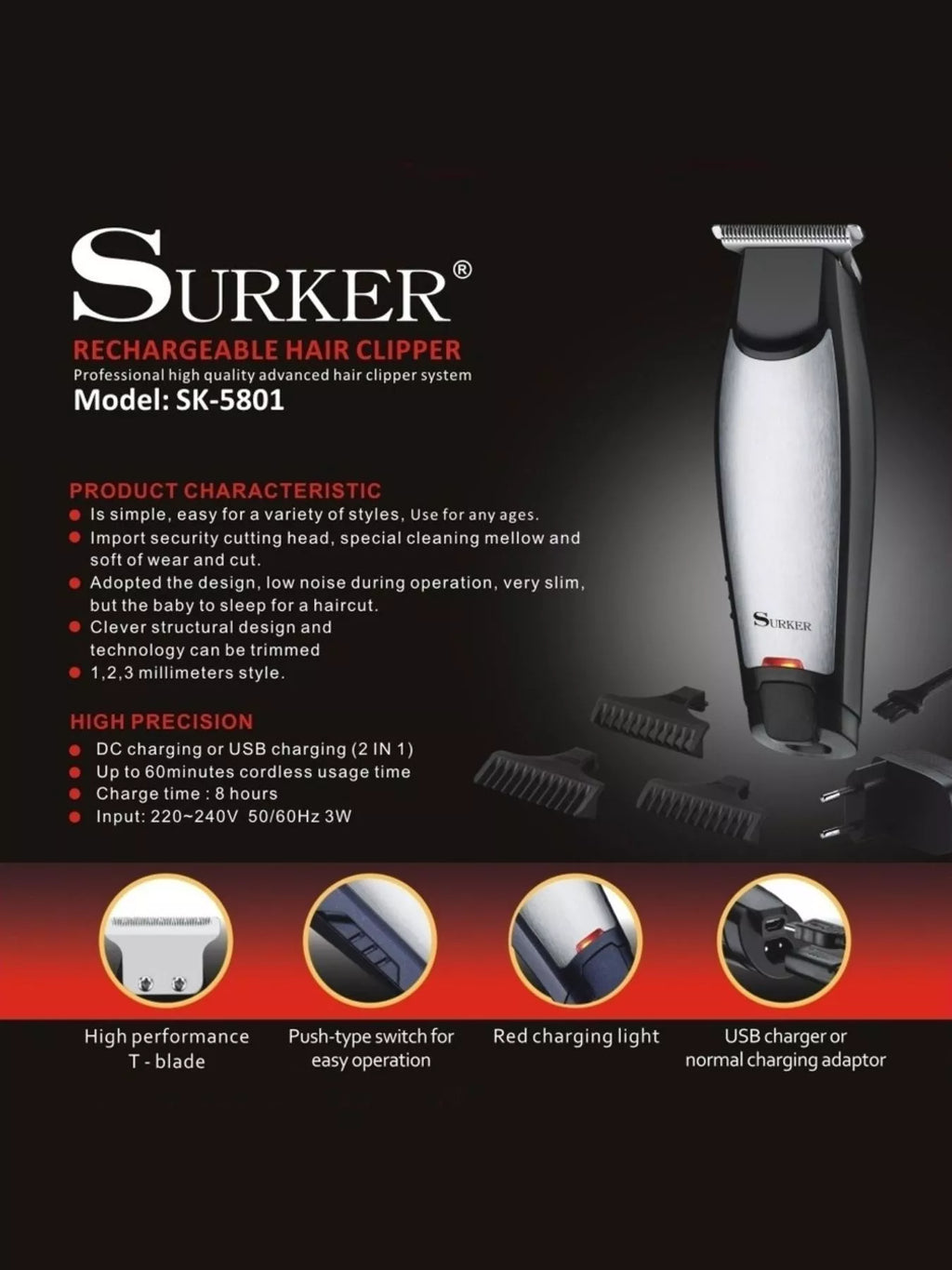 Precision Cordless Hair Clipper