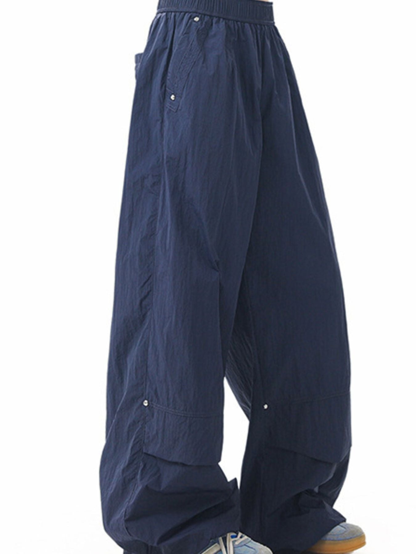 Men's Plus Size Lightweight Wide Leg Cargo Pants