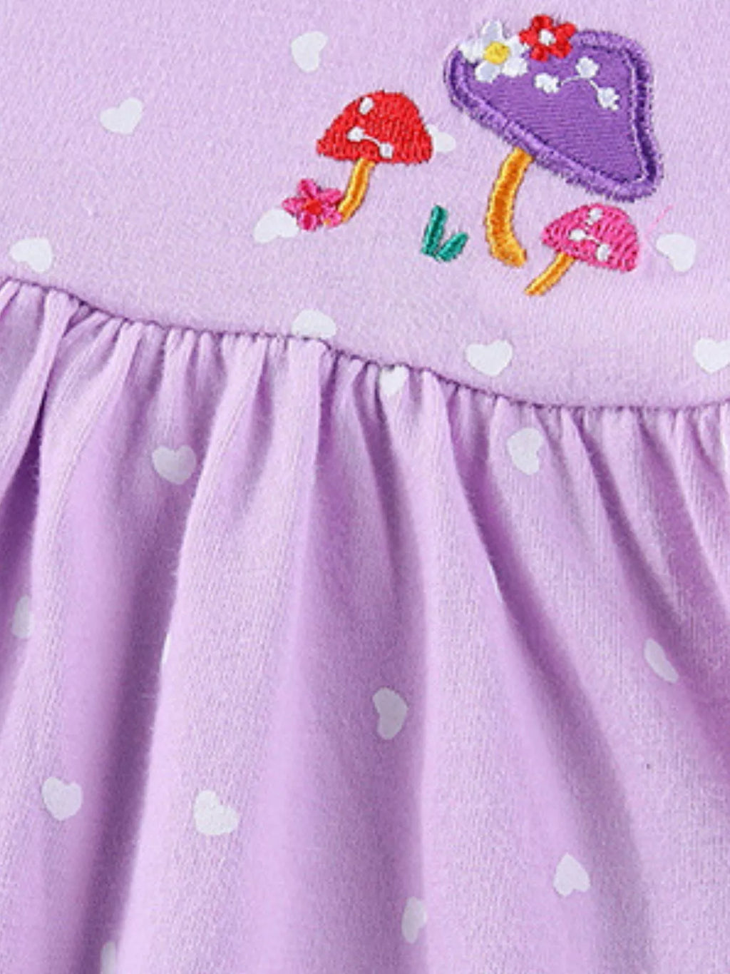 Children's Unicorn & Fairy Embroidered Ruffle Hem Dress