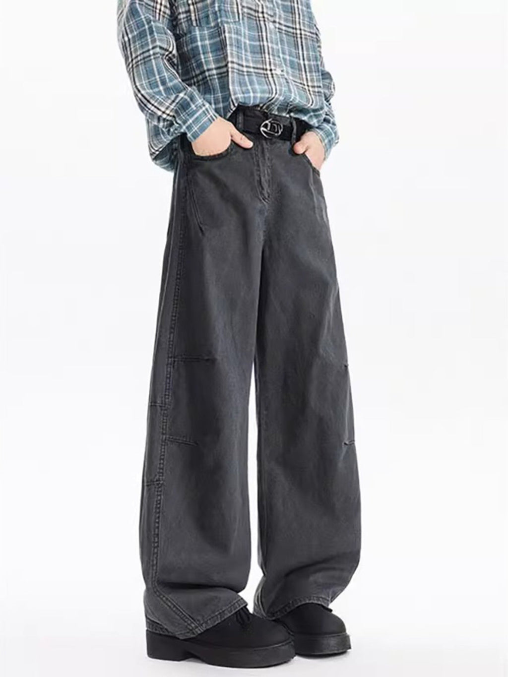 Men's Full Size Wide Leg Jeans Plus Size