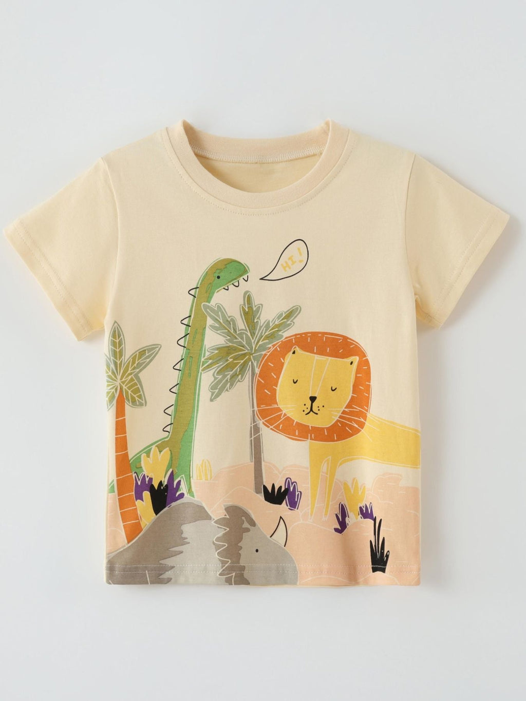 Children's Animal Print Short Sleeve T-Shirt