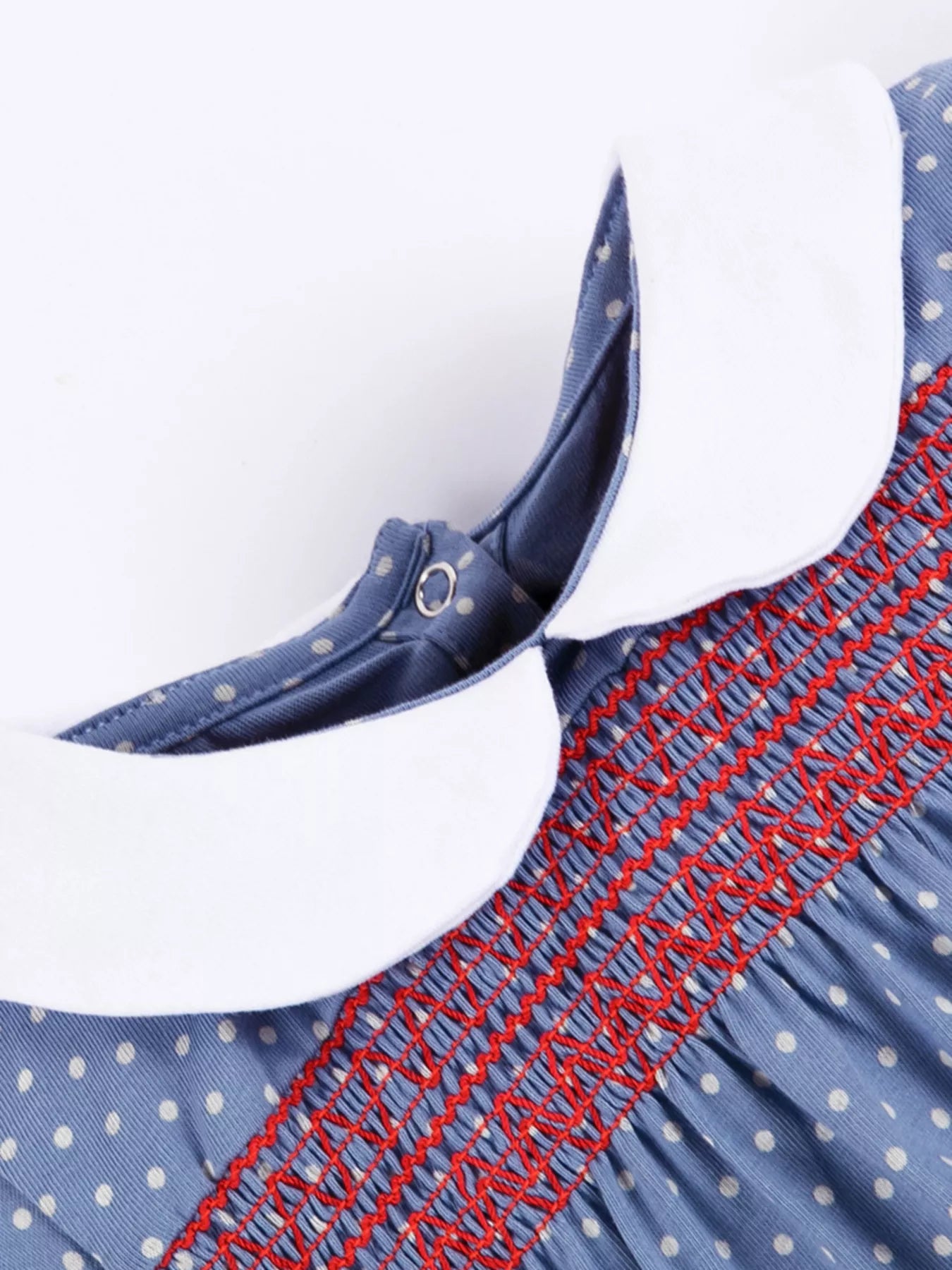 Children's Polka Dot Embroidered Dress