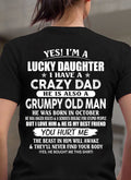 October - Awesome Grumpy Old Dad - Special gift for your daughter From Dad - NGHL10 (SKU10-50-10)