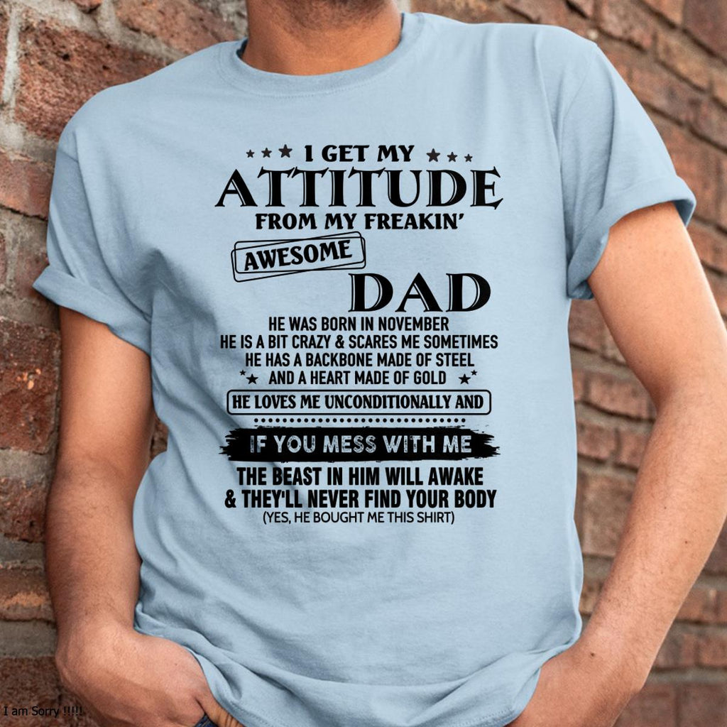 November - Gift For Son and Daughter From Dad - NGHL11 - (SKU-TDADC-11)