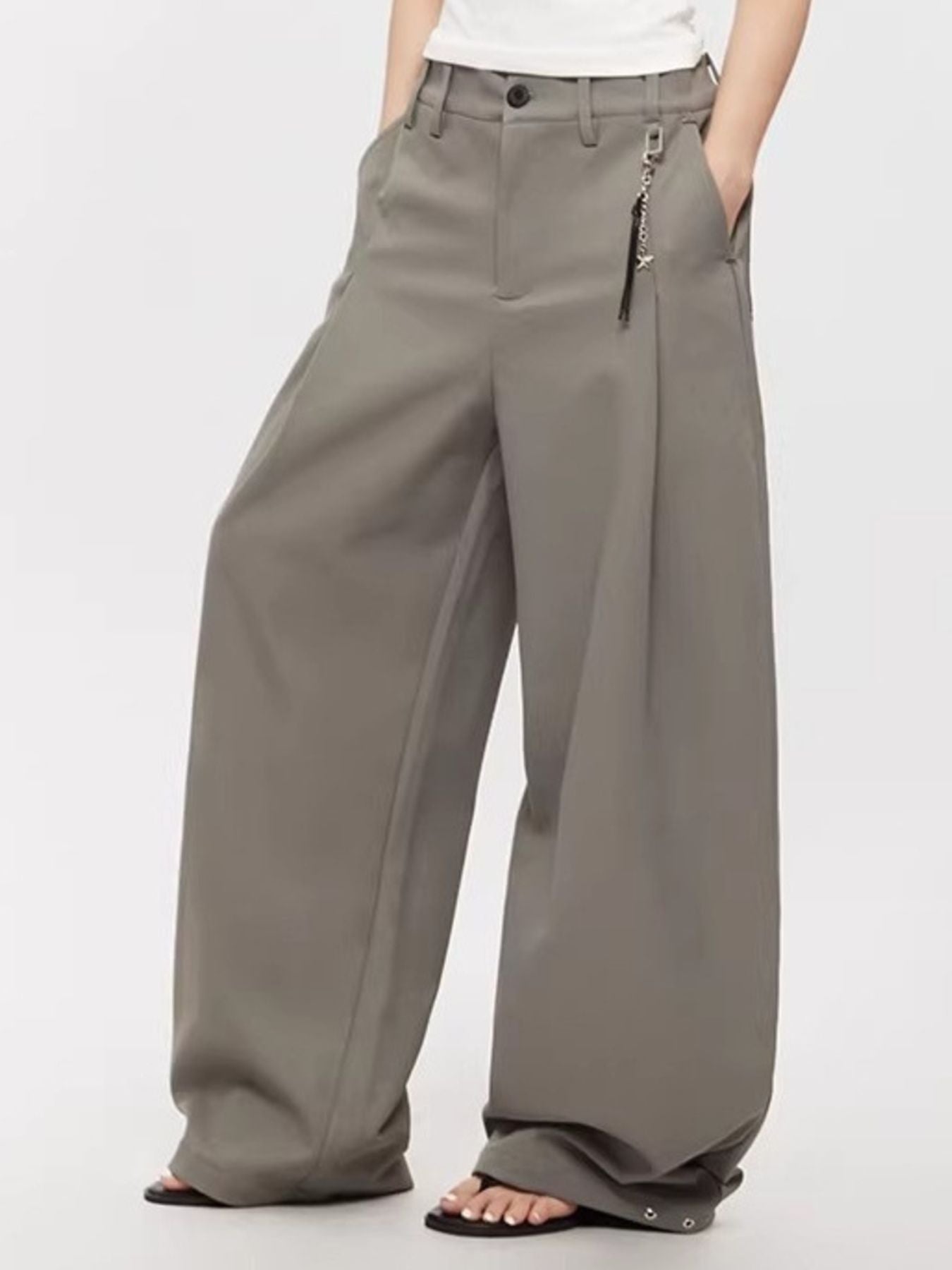 Men's Plus Size Wide Leg Pants