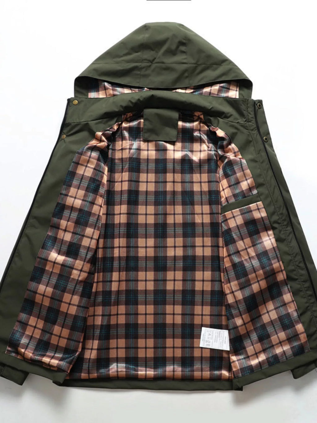 Men's Plus Size Hooded Outdoor Windproof Coat