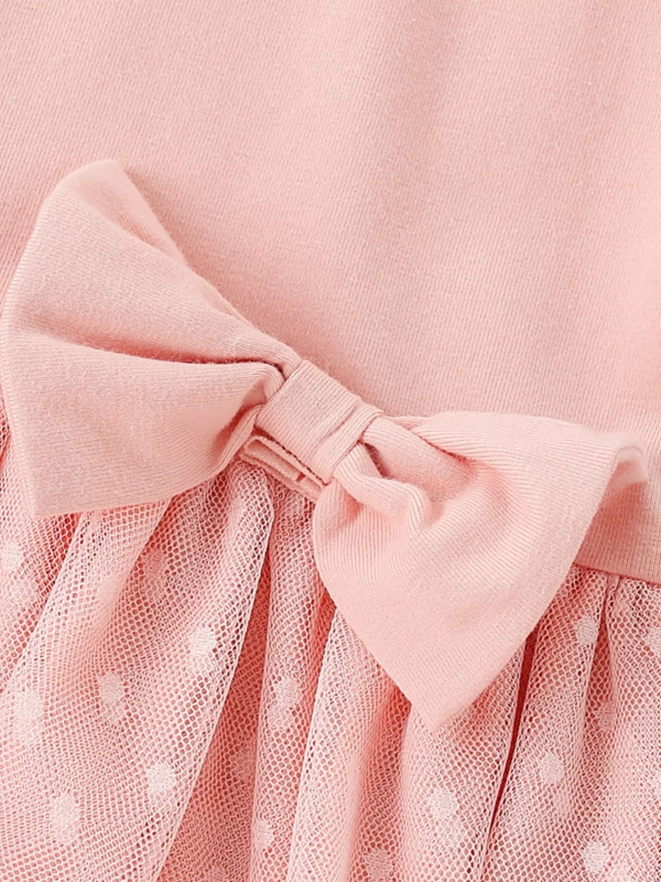 Children's Ruffled Collar Tulle Dress