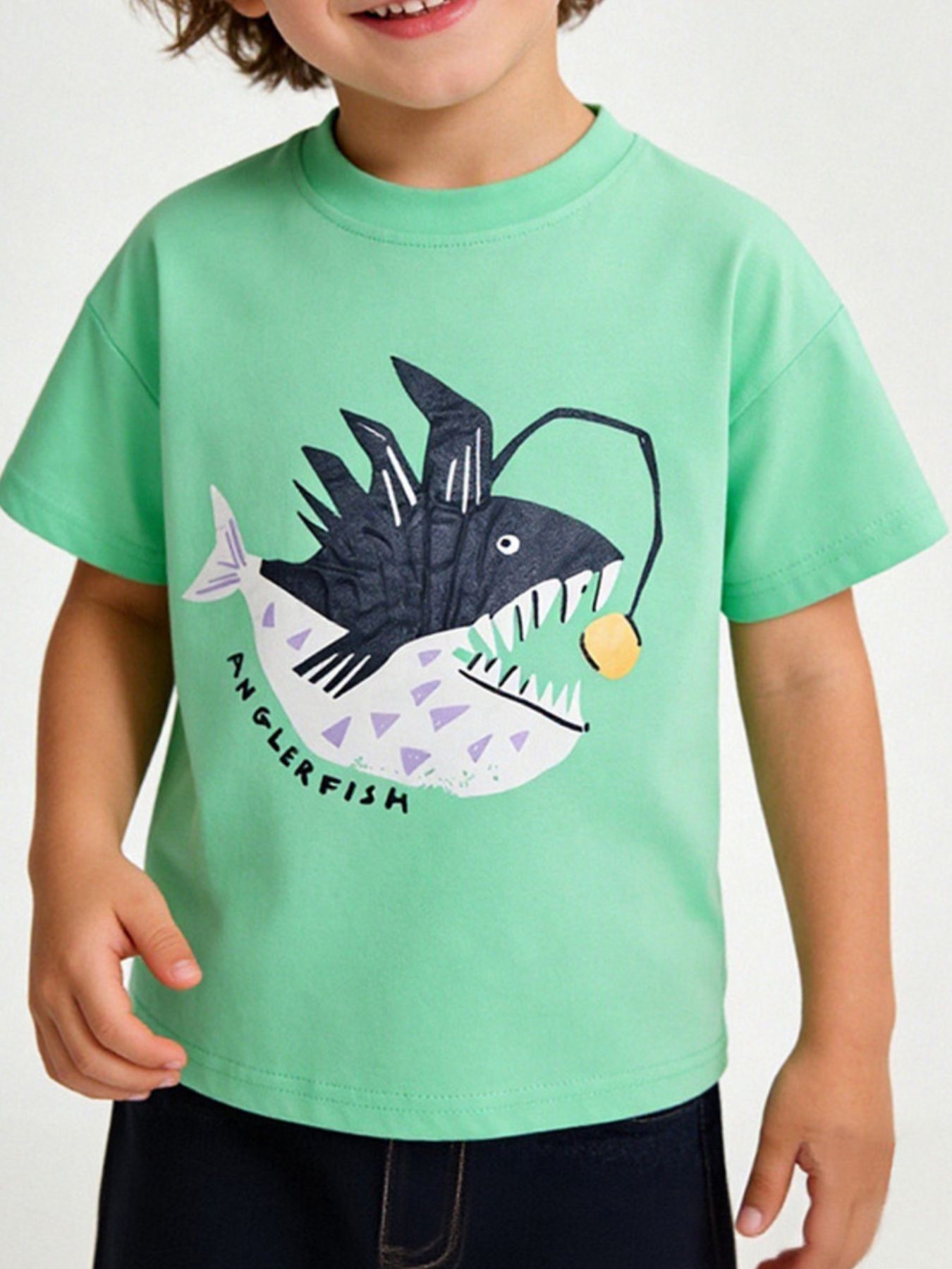 Children's Anglerfish Graphic Short Sleeve T-Shirt
