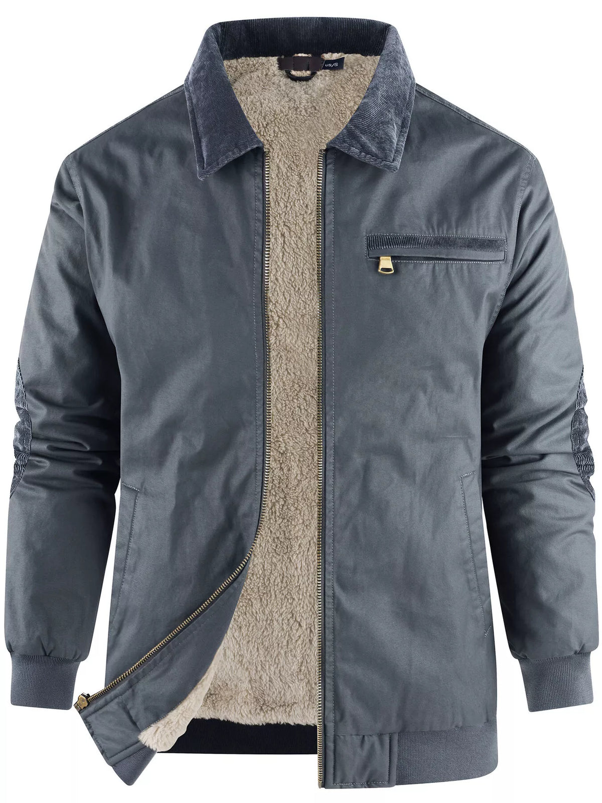 Men's Sherpa Lined Zip Up Jacket