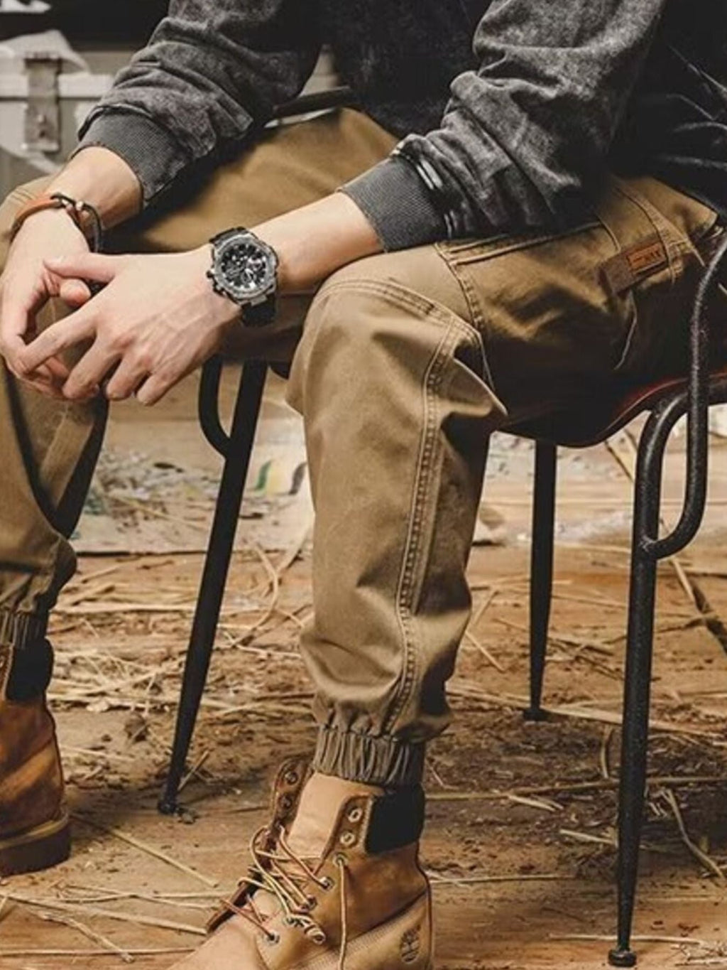 Men's Plus Size Relaxed Fit Cargo Pants