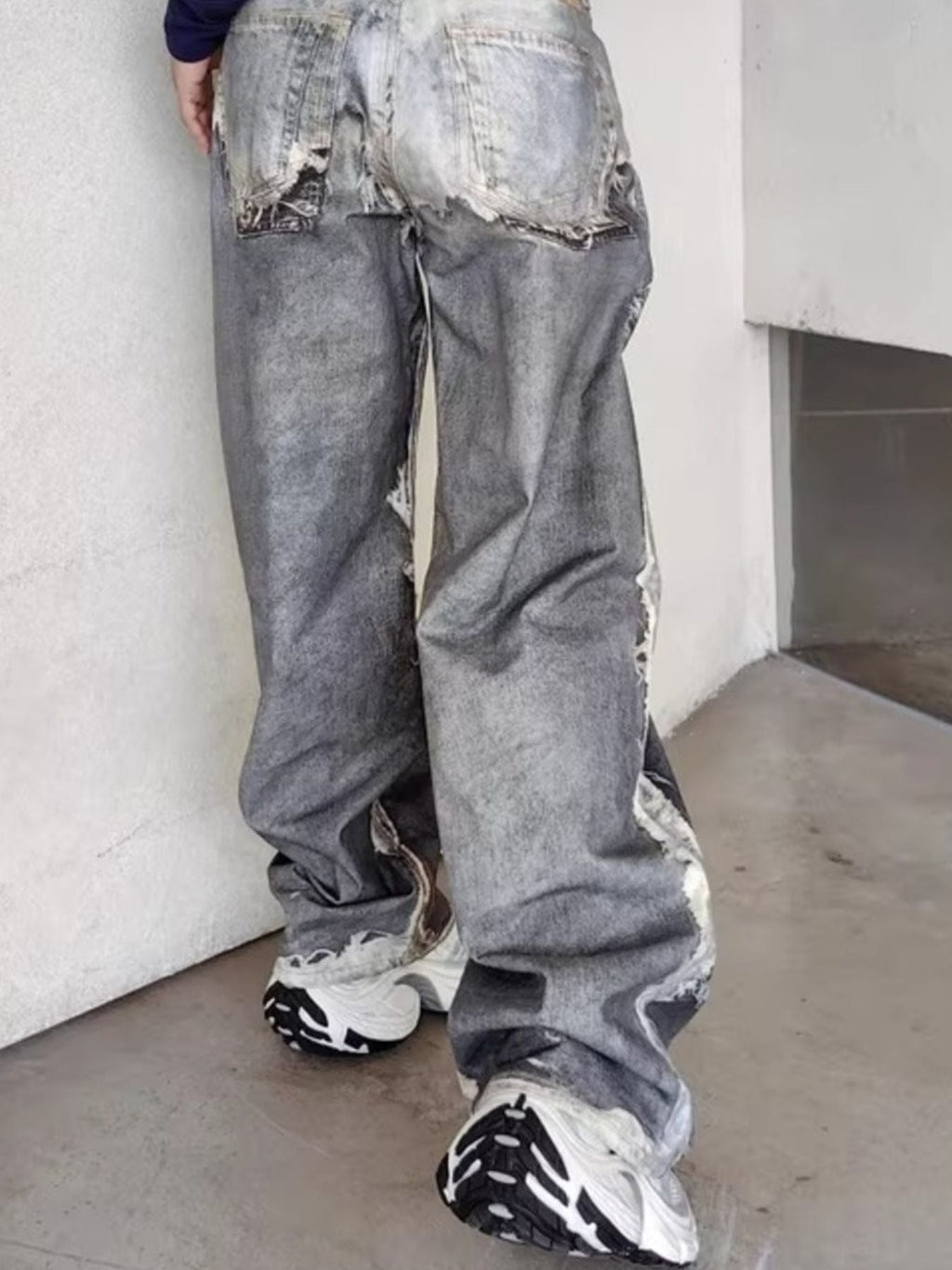 Men's Full Size Wide Leg Jeans Plus Size