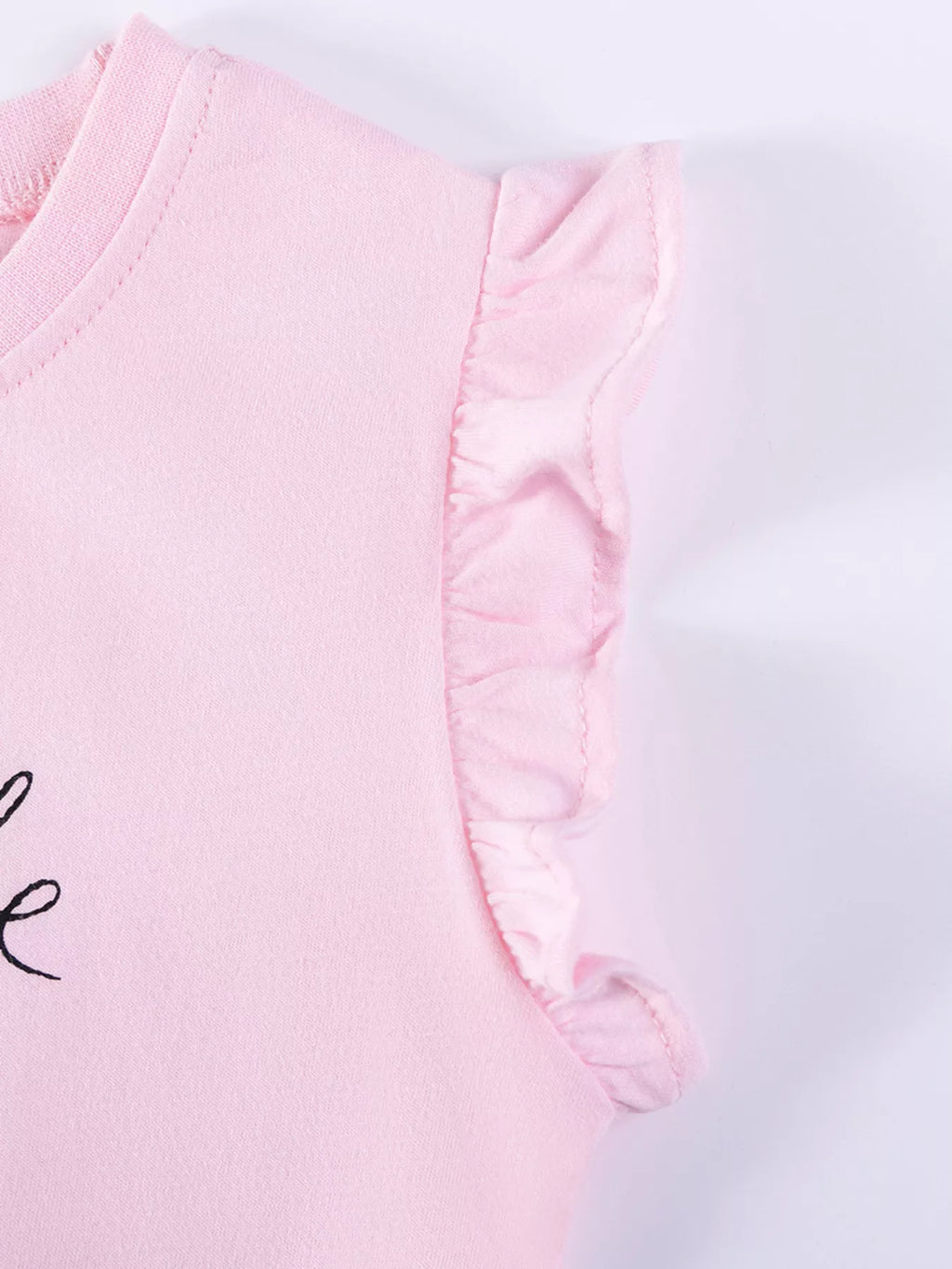 Children's Bunny Graphic Ruffle Sleeve T-Shirt