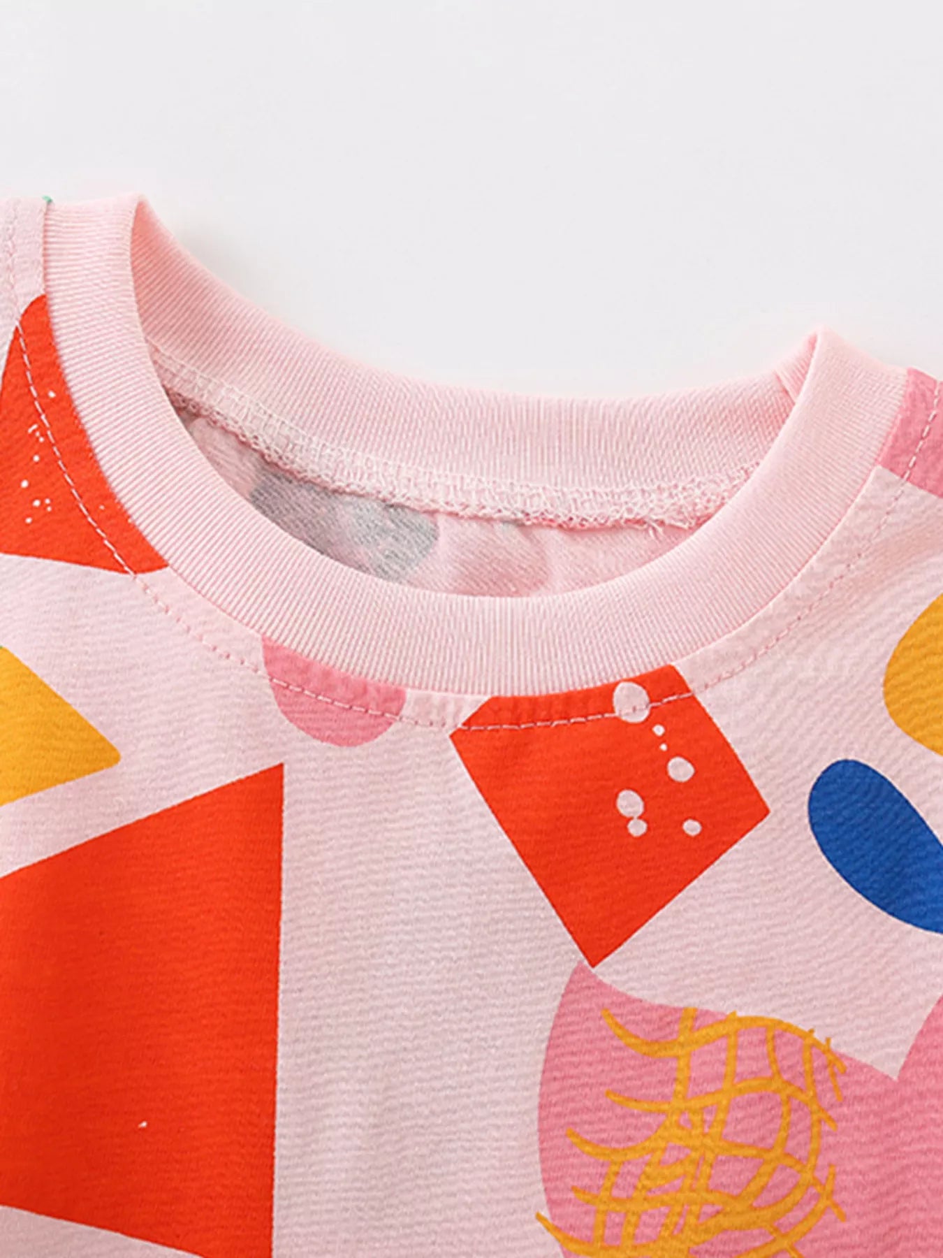 Children's Geometric Print Short Sleeve T-Shirt