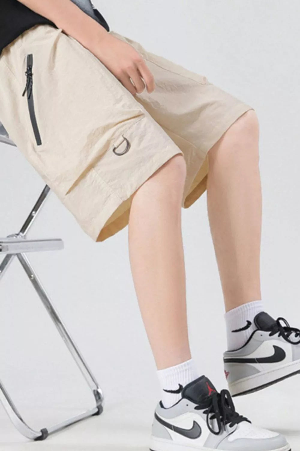 Men's Plus Size Cargo Pocket Relaxed Fit Shorts