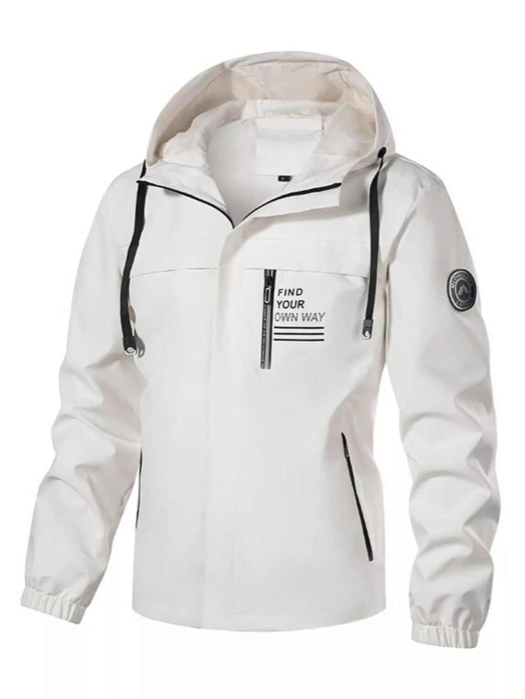 Men's Plus Size Waterproof Hooded Outdoor Jacket