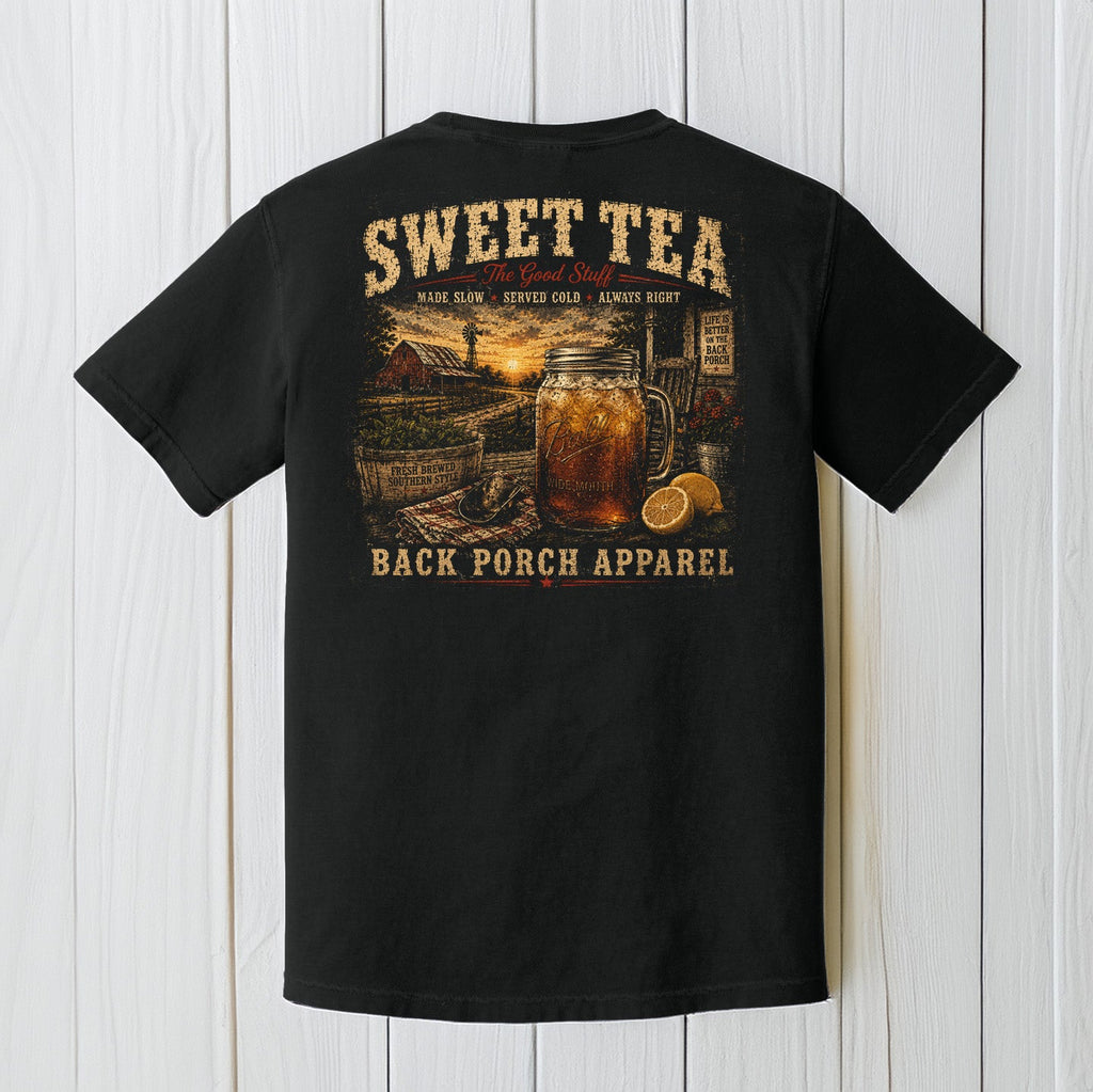 Sweet Tea Comfort Colors T-Shirt – Southern Porch Life Graphic Tee by Back Porch Apparel