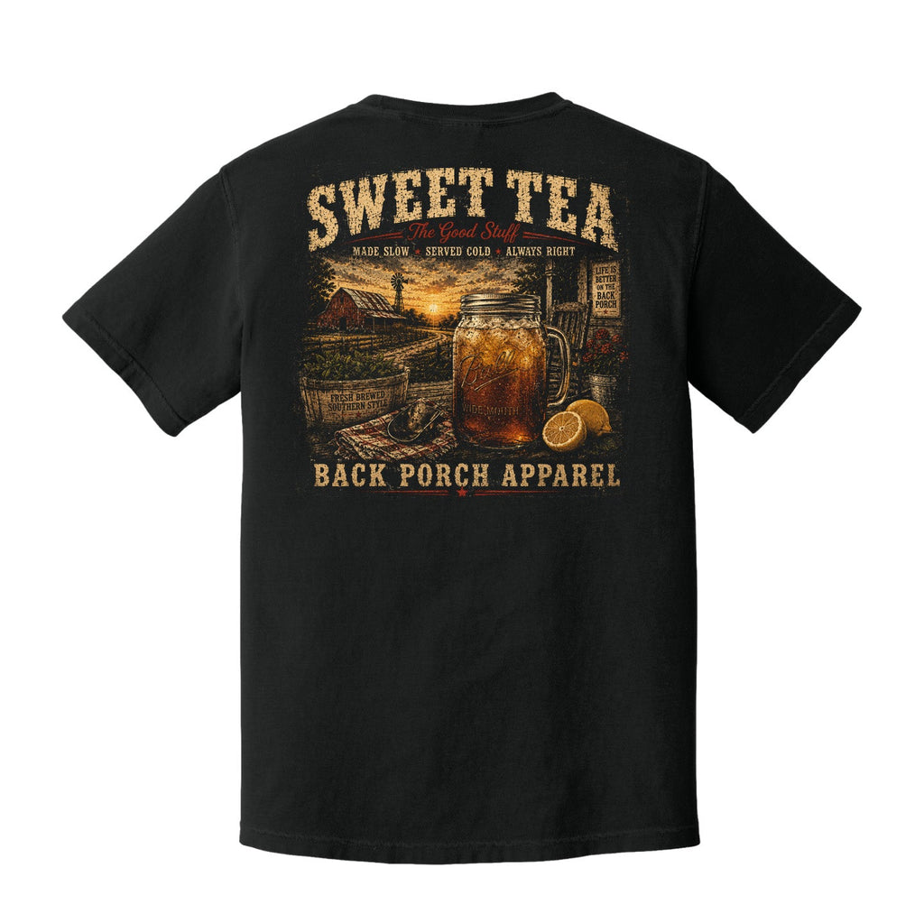 Sweet Tea Comfort Colors T-Shirt – Southern Porch Life Graphic Tee by Back Porch Apparel