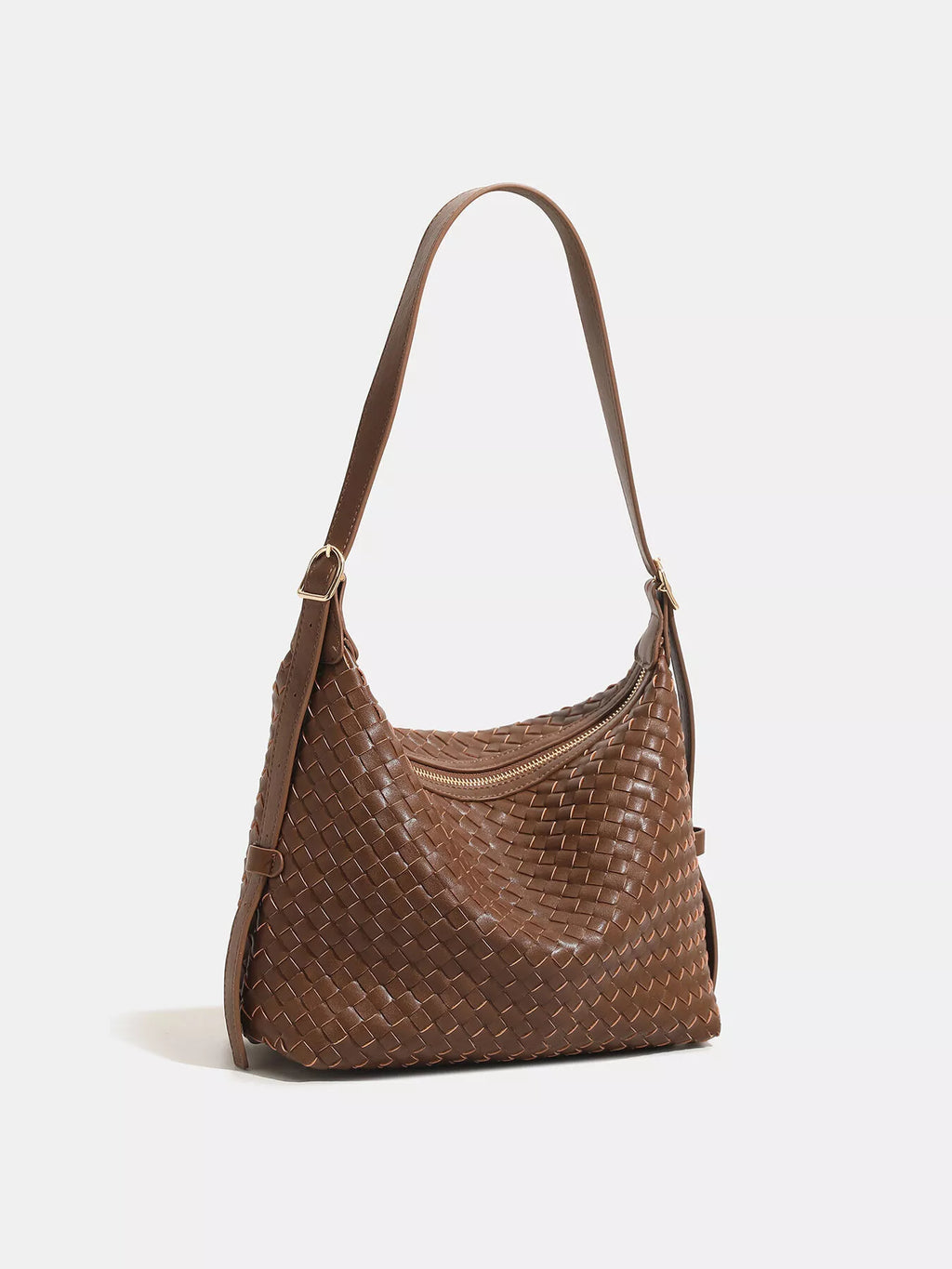 Woven PU Leather Shoulder Bag