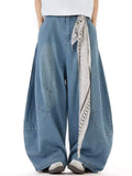 Men's Full Size Wash Wide Leg Jeans Plus Size