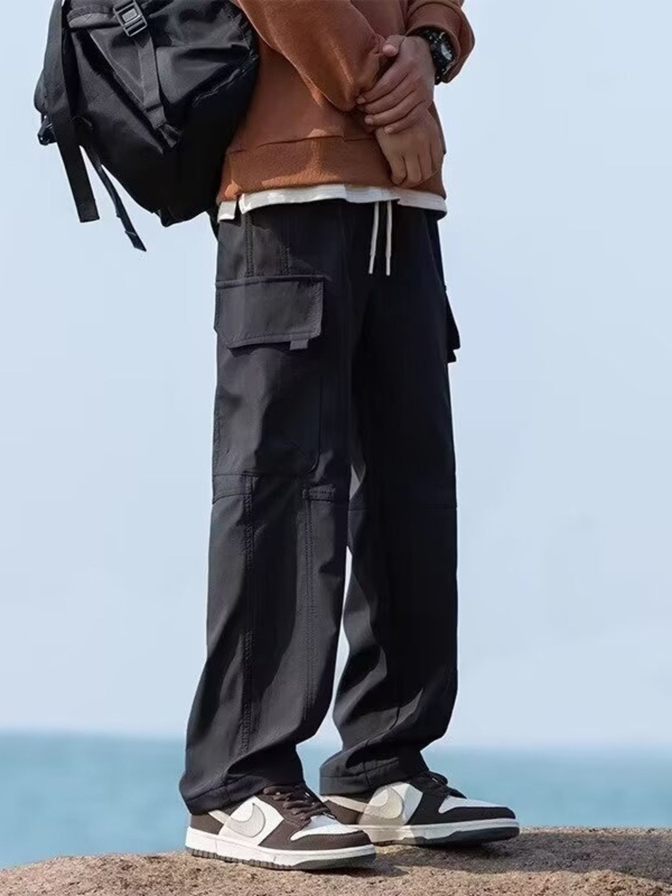 Men's Plus Size Casual Loose Fit Cargo Pants