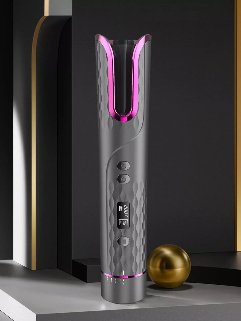 Automatic Rotating Ceramic Hair Curling Iron