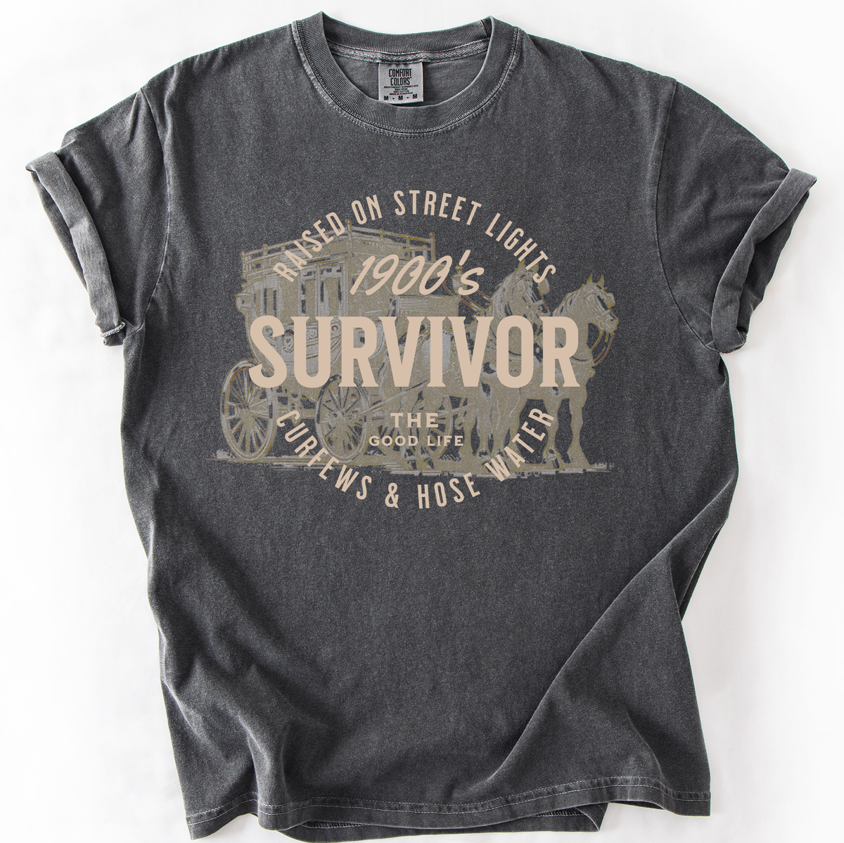 1900s Survivor, Funny Gen X Nostalgia Attitude, Sarcastic Retro Humor For Bold Collectors Comfort Colors Tee