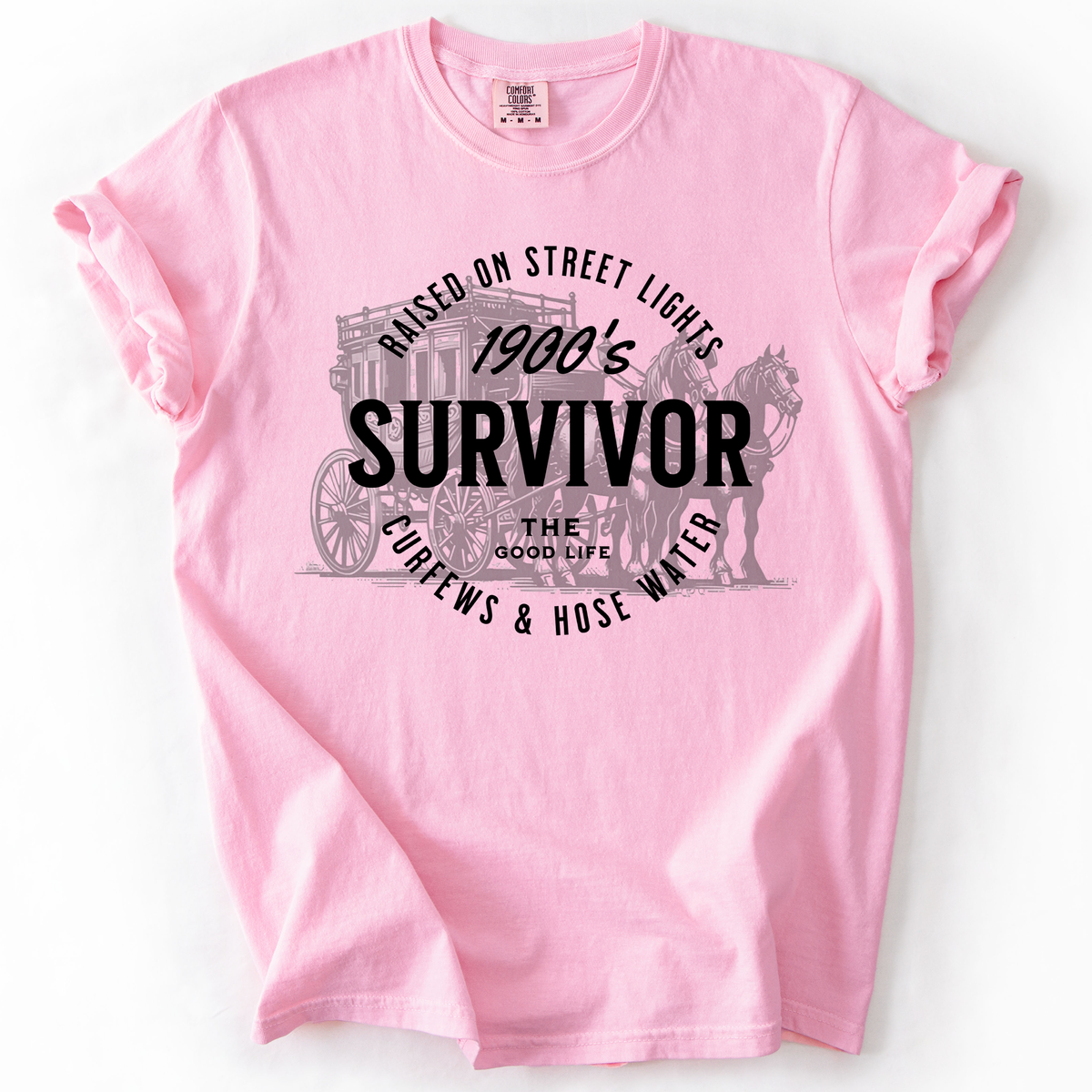 1900s Survivor, Funny Gen X Nostalgia Attitude, Sarcastic Retro Humor For Bold Collectors Comfort Colors Tee