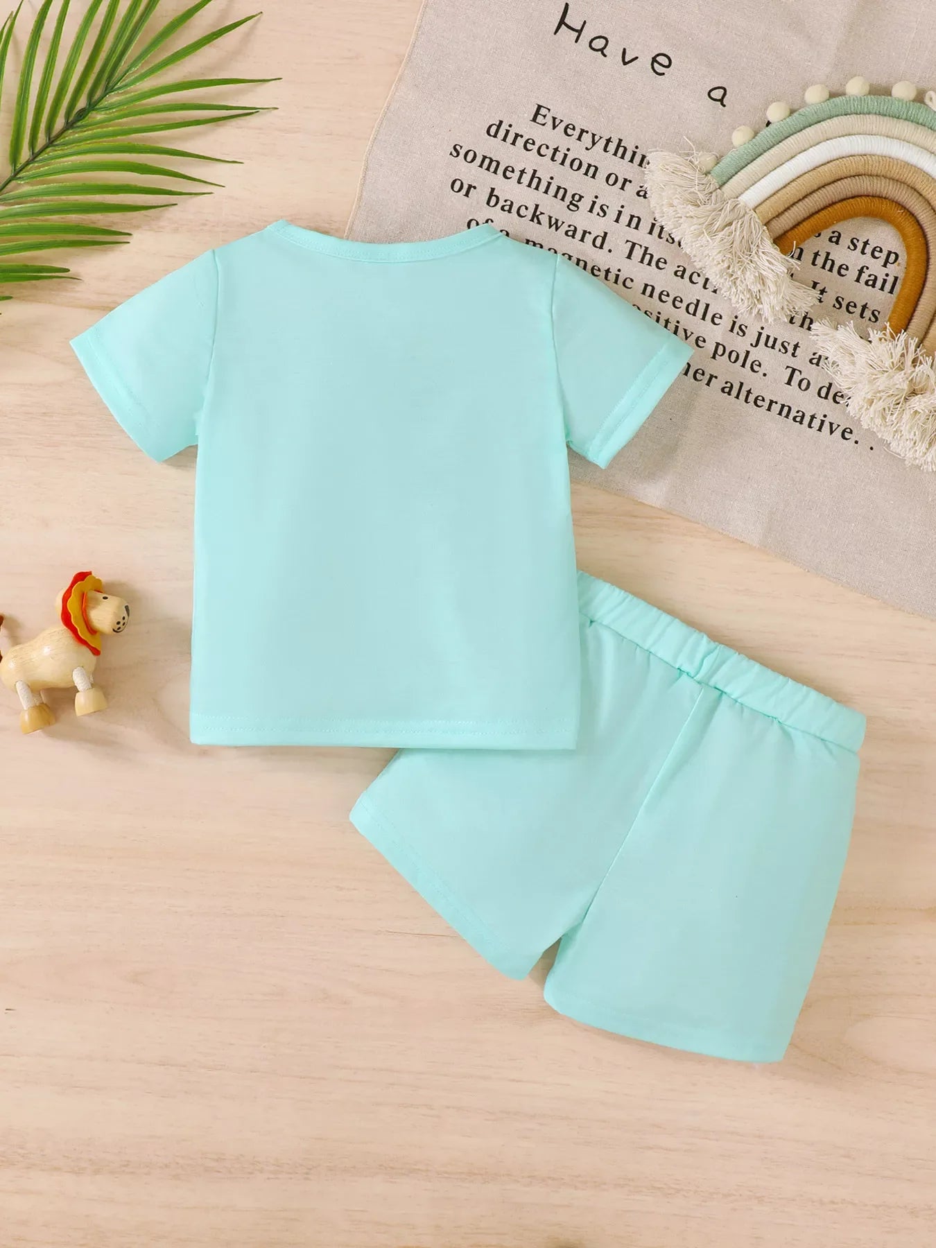 Children's Lion Short Sleeve Top and Shorts Set