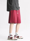 Men's Plus Size Casual Drawstring Knit Shorts
