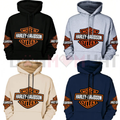 Harley-Davidson Logo Print Hoodie