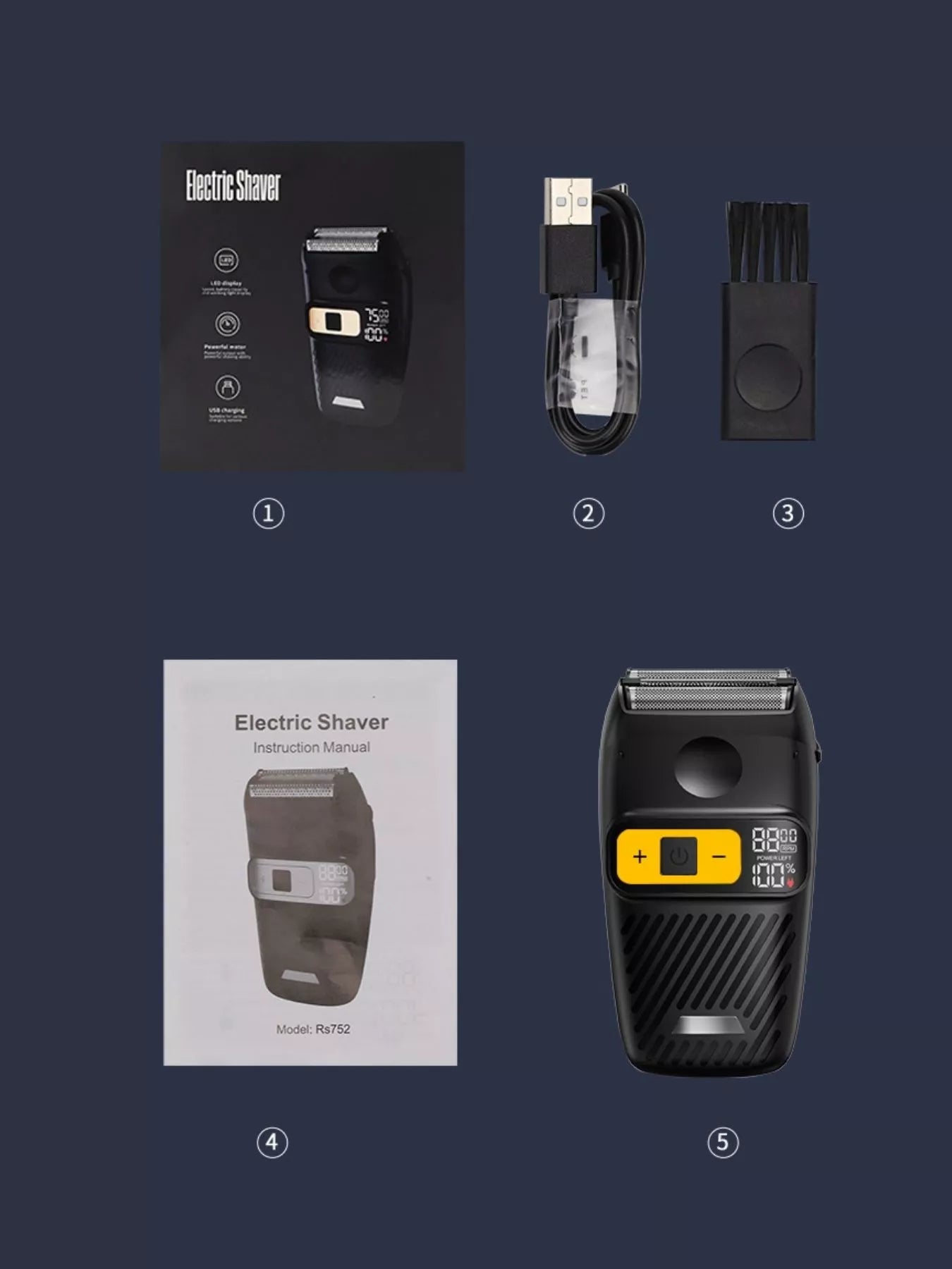 Rechargeable Electric Shaver