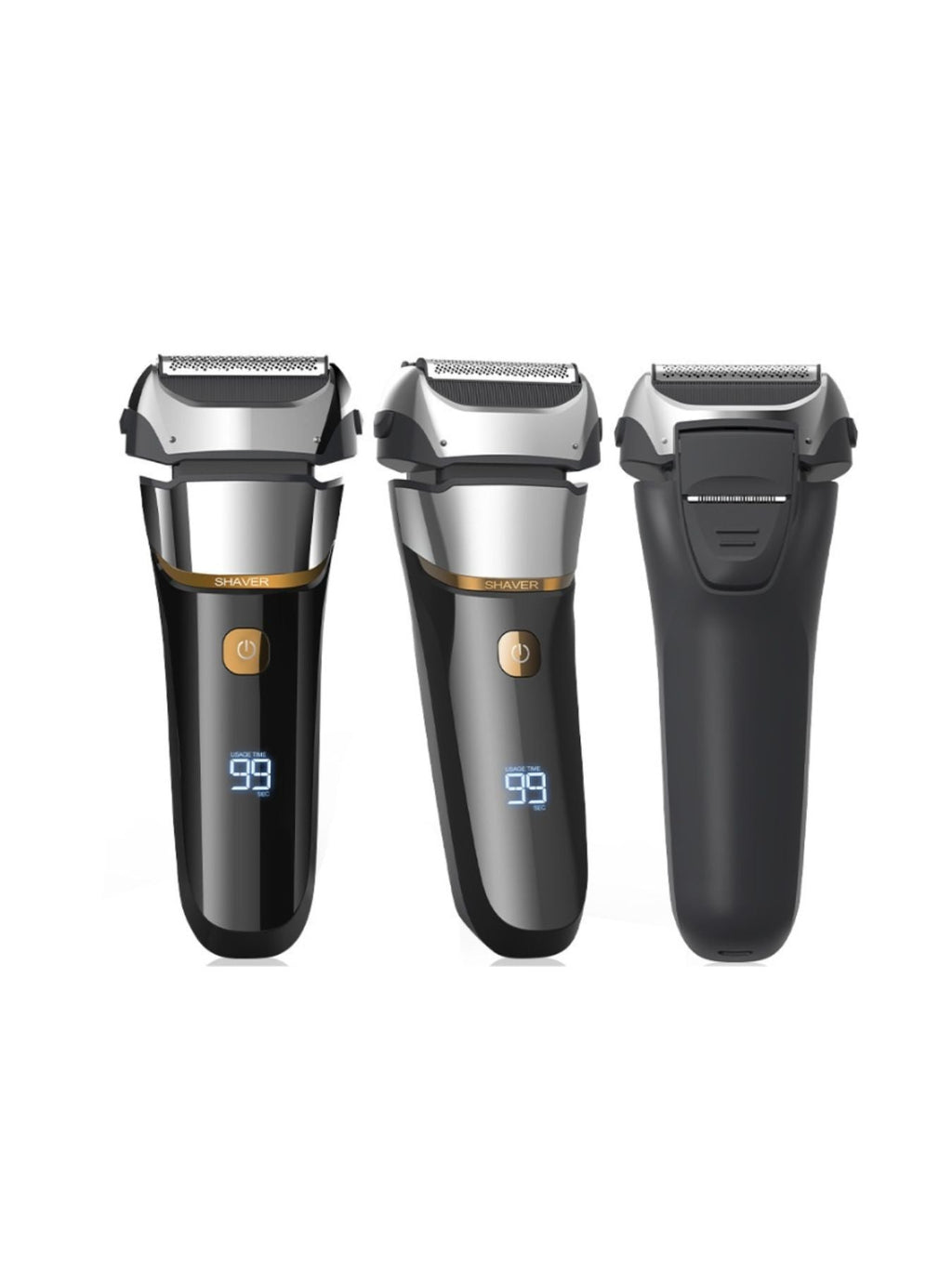 Rechargeable Electric Shaver with LED Display