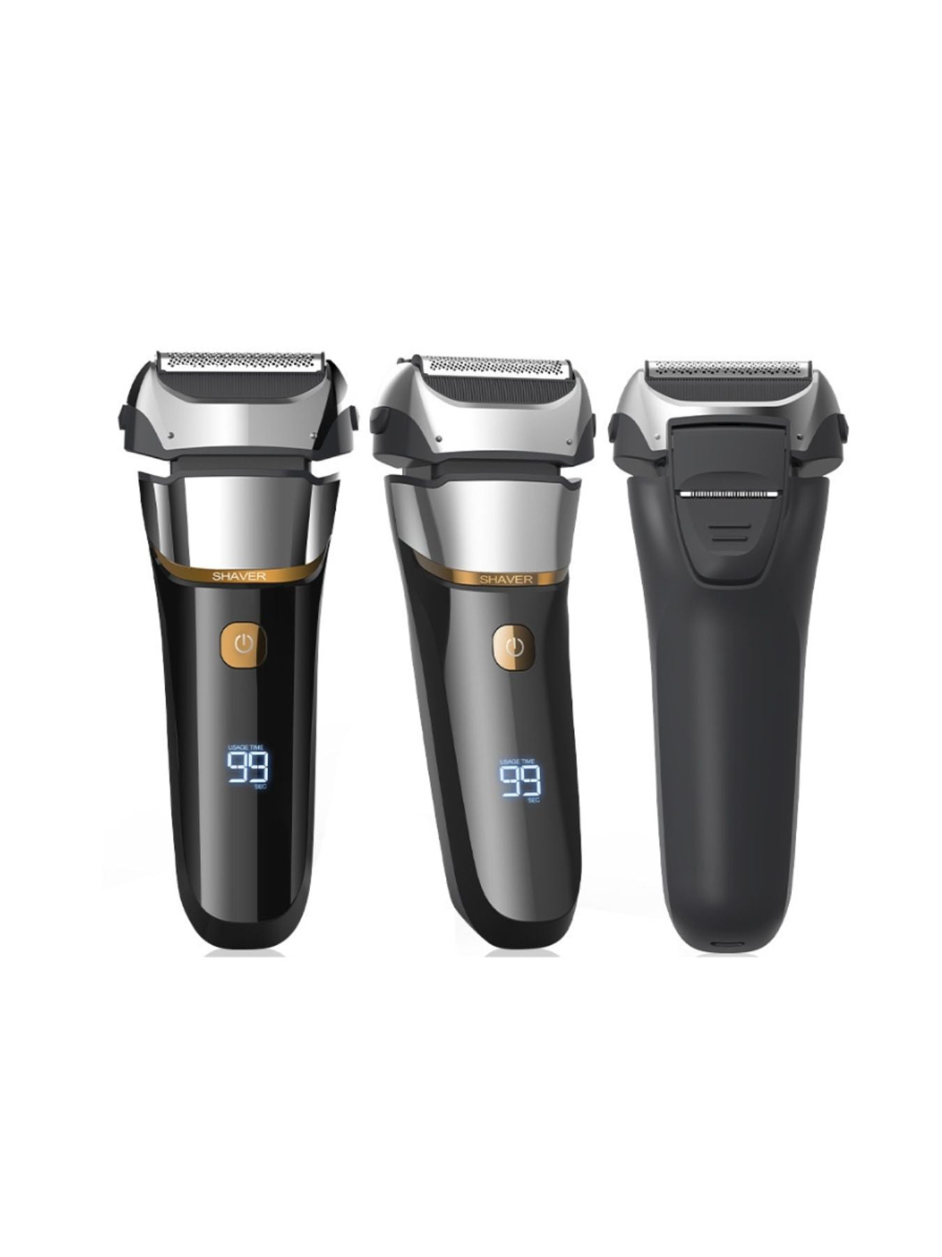 Rechargeable Electric Shaver with LED Display