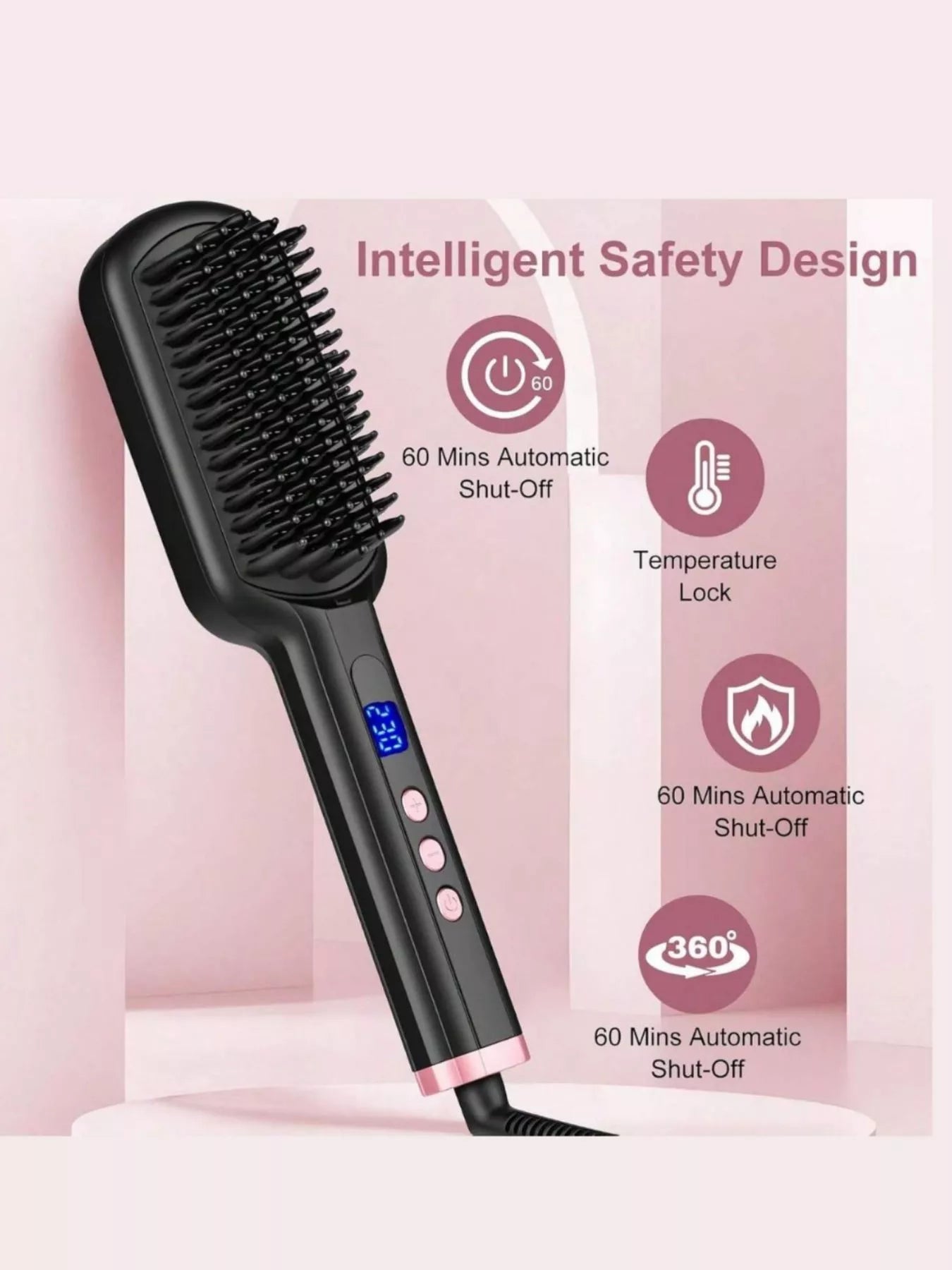 Frizz-Free Hair Straightening Comb