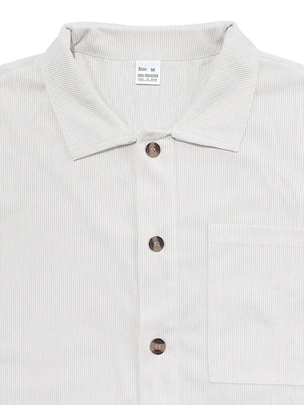 Men's Full Size Button Up Top and Shorts Set Plus Size