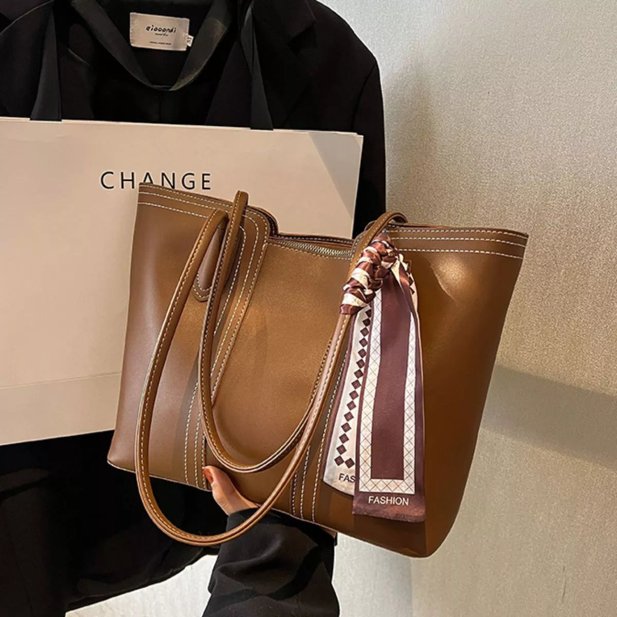PU Leather Tote Bag