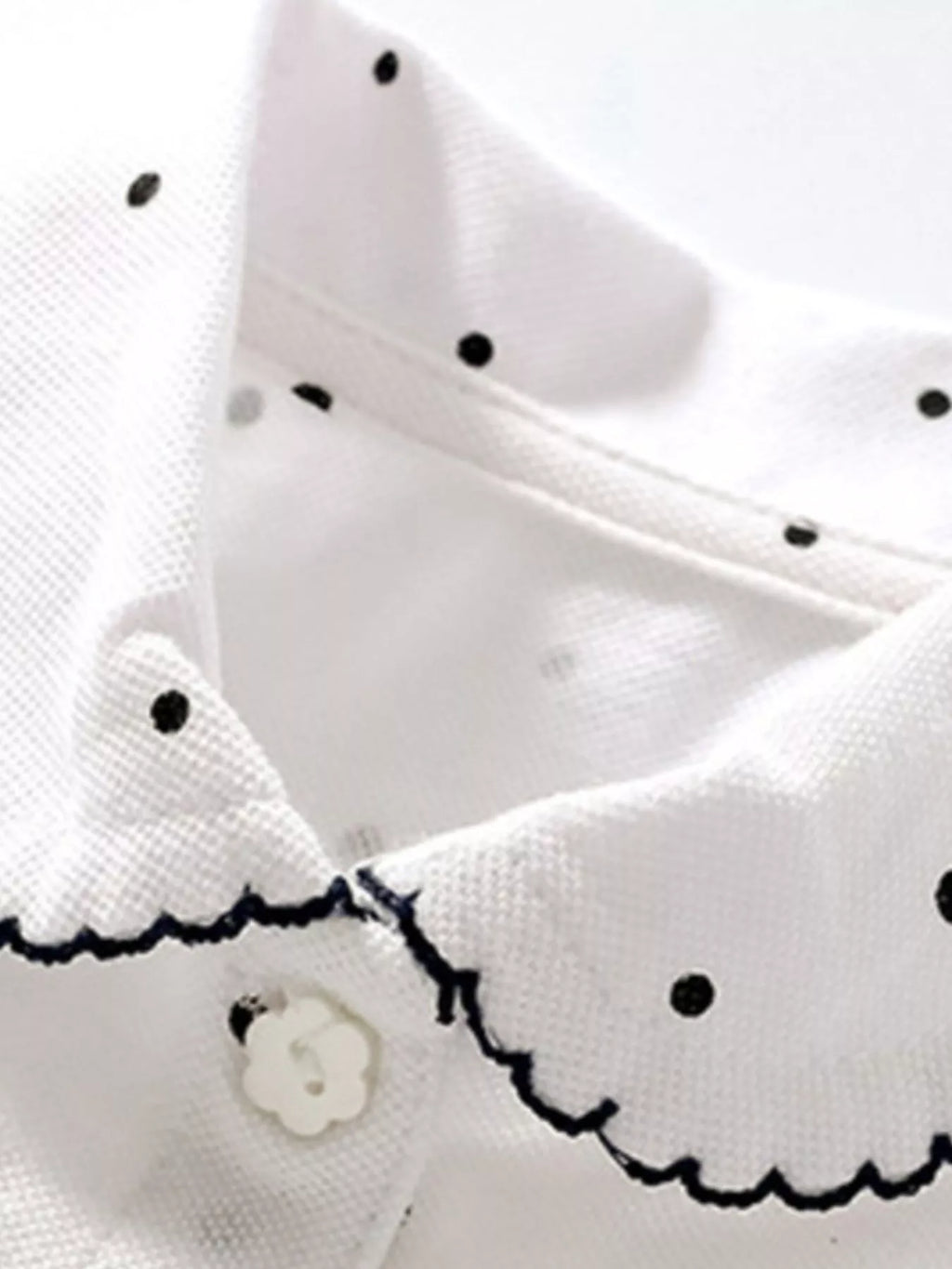 Children's Button Detail Short Sleeve Polo