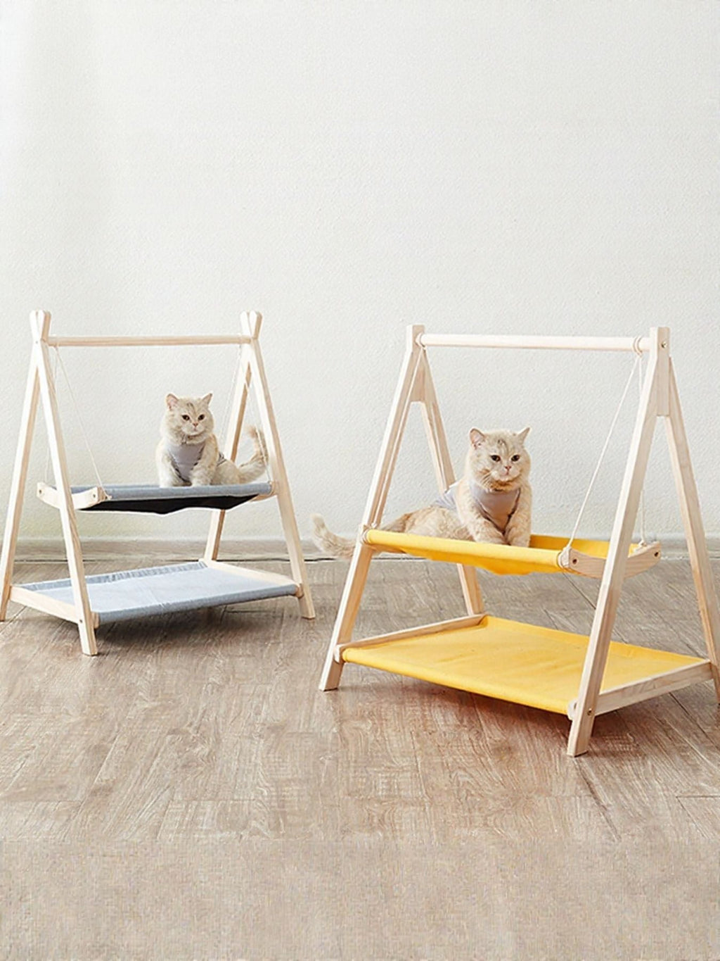 Wooden Triangle Cat Hammock