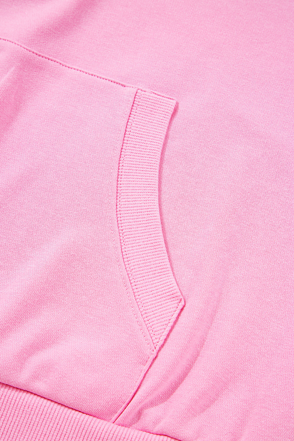 Bonbon Checkered Patchwork Kangaroo Pocket Half Zipper Hoodie