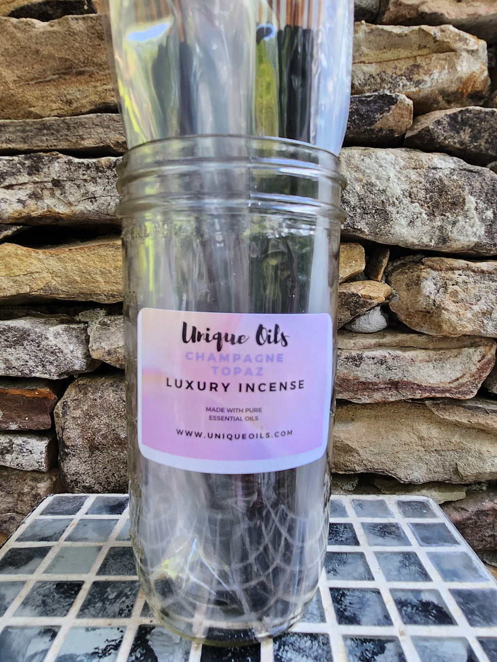 Unique Oils Luxury Incense - Champagne Topaz (pack of 10)