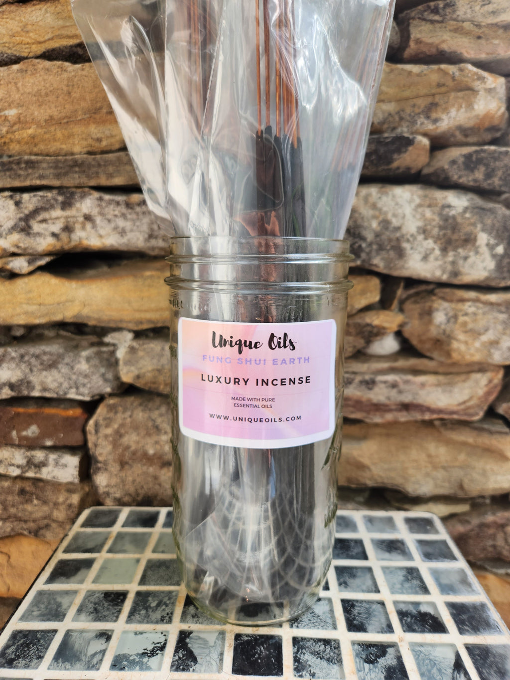Unique Oils Luxury Incense - Fung Shui Earth (pack of 10)