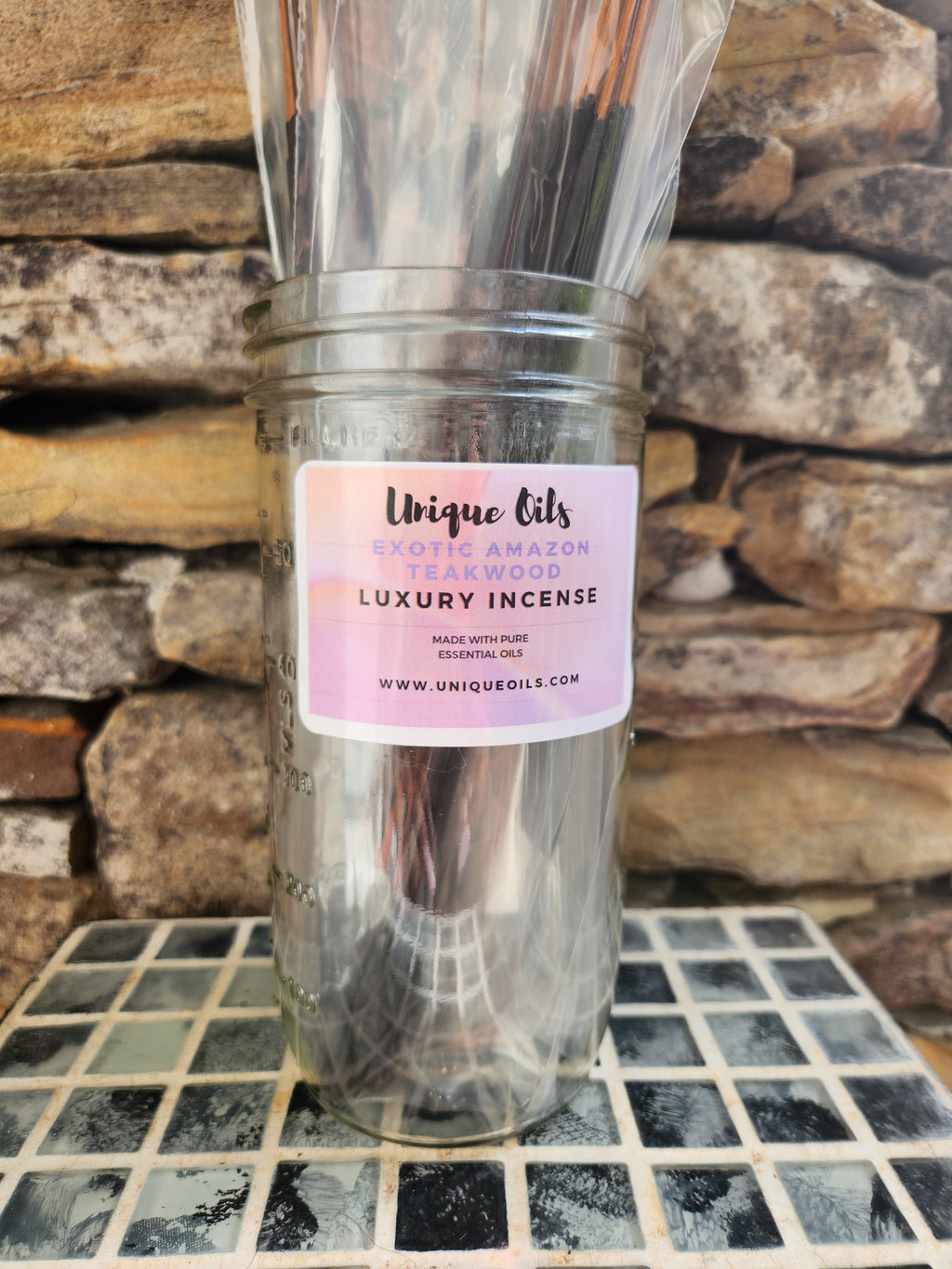 Unique Oils Luxury Incense - Exotic Amazon Teakwood (pack of 10)