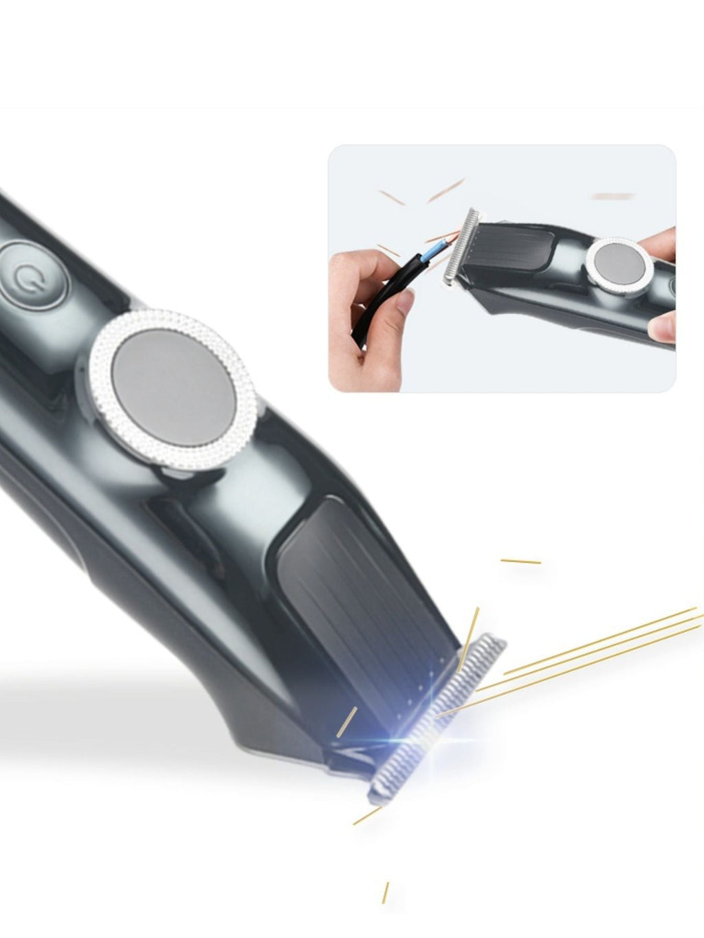 Cordless Hair Clipper with LED Display